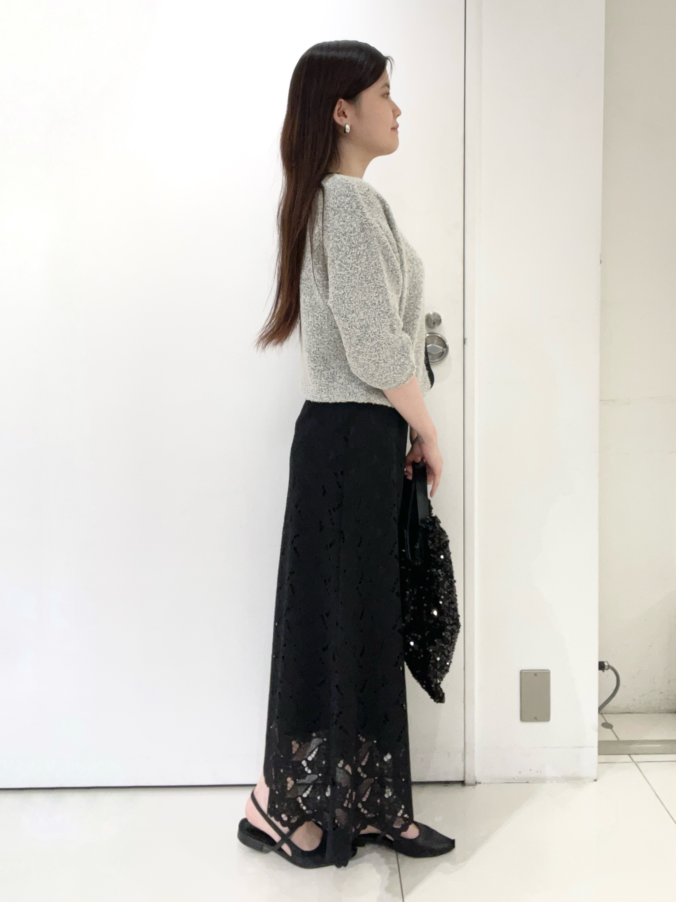 moeさんの「UNTITLED｜【ジャケットライク/前後2WAY】コットン混カールプルオーバー」を使ったコーディネート