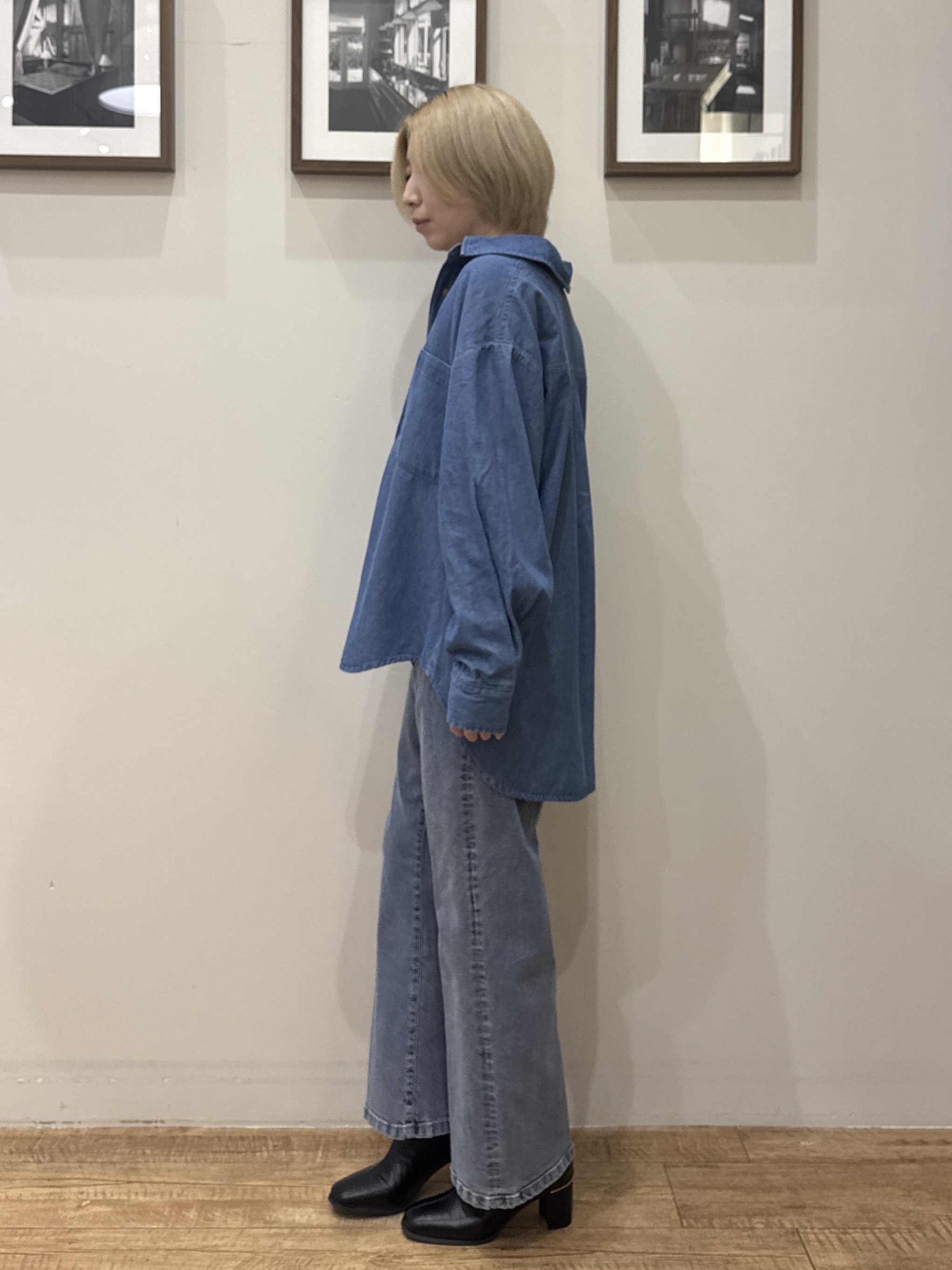 RA★SEさんの「SHOO･LA･RUE｜【毛玉になりにくい/S-LL/洗濯機可/体型カバー】Vネックゆったりカーディガン」を使ったコーディネート