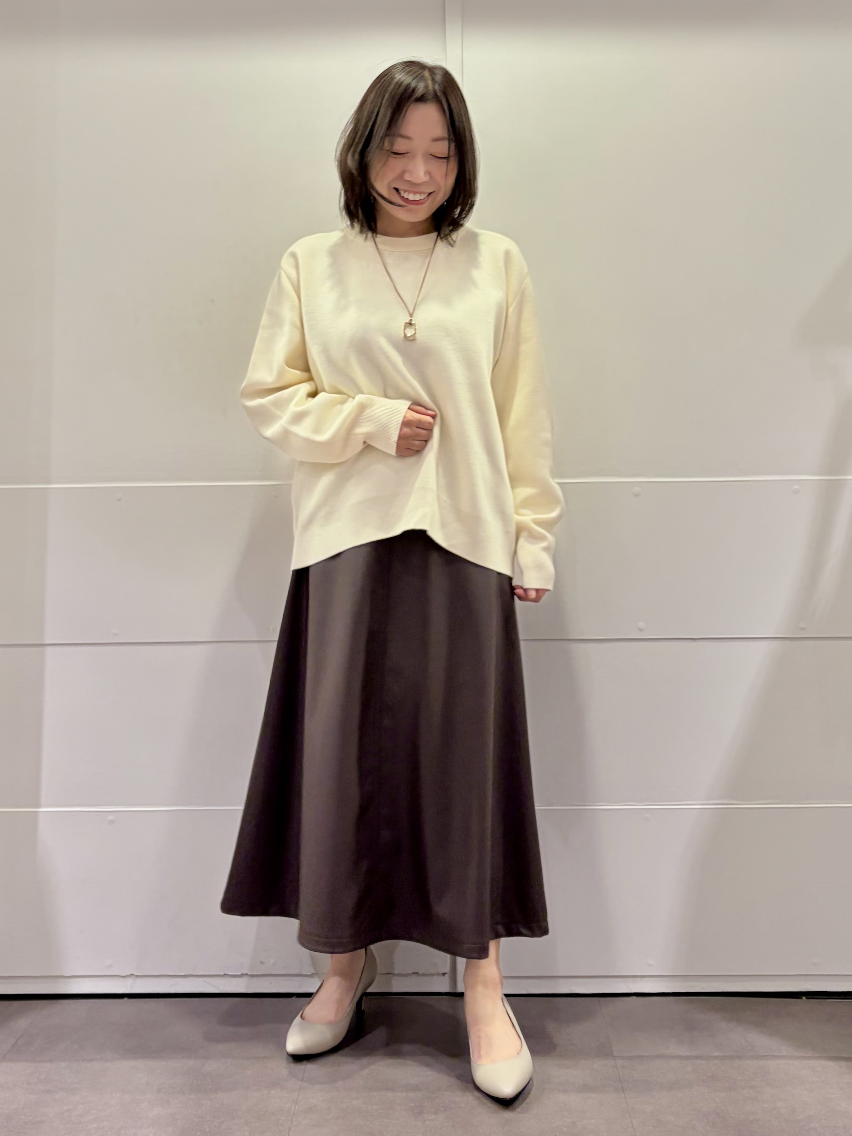 TOKOさんの「UNTITLED｜【きれいめカジュアル】スウェットライクニットプルオーバー」を使ったコーディネート