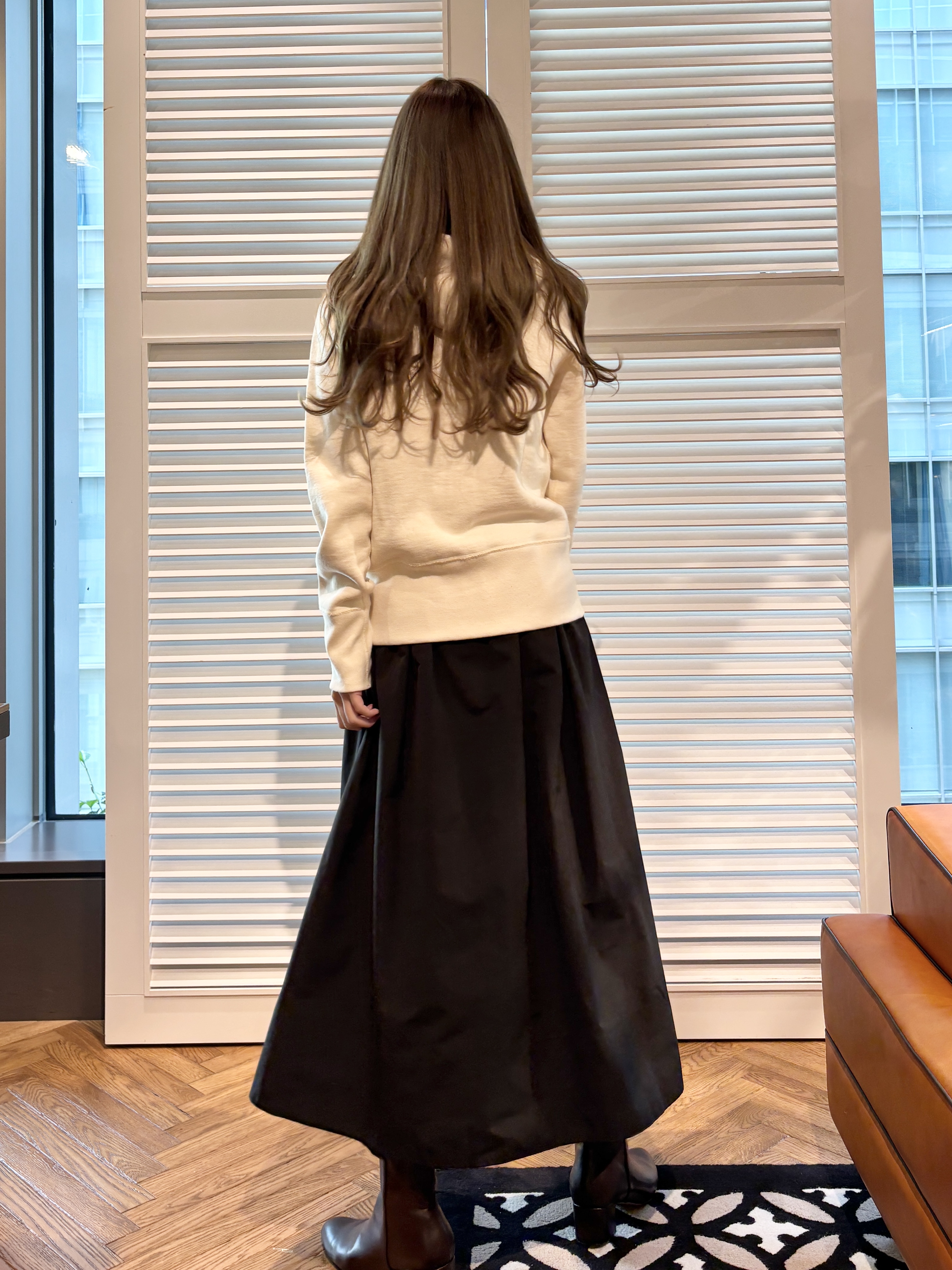 清水夏姫さんの「DRESSTERIOR｜【総ゴム仕様】タックボリュームスカート」を使ったコーディネート