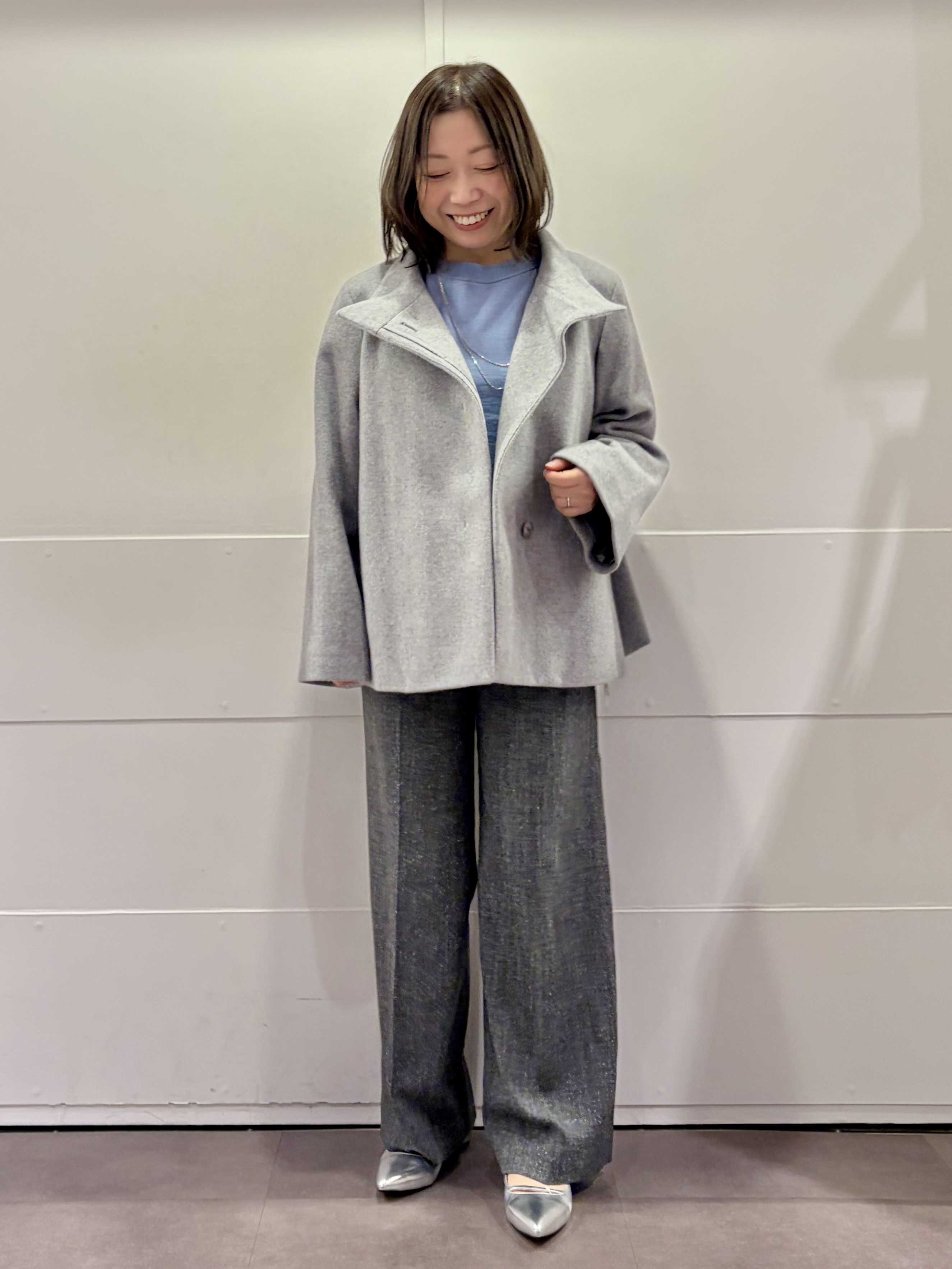 TOKOさんの「UNTITLED｜【軽アウター/ウール100】ウールショートコート」を使ったコーディネート