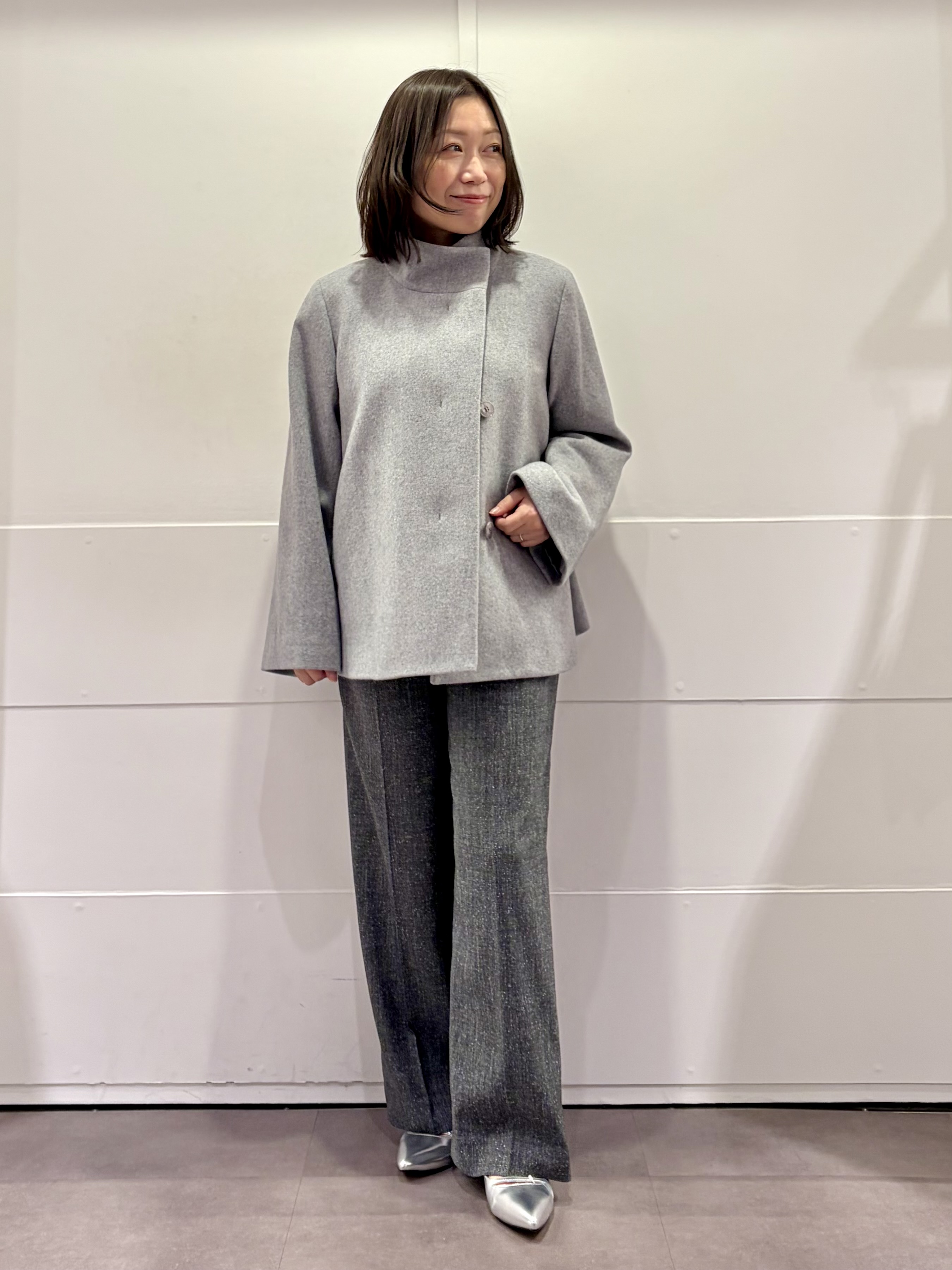 TOKOさんの「UNTITLED｜【軽アウター/ウール100】ウールショートコート」を使ったコーディネート