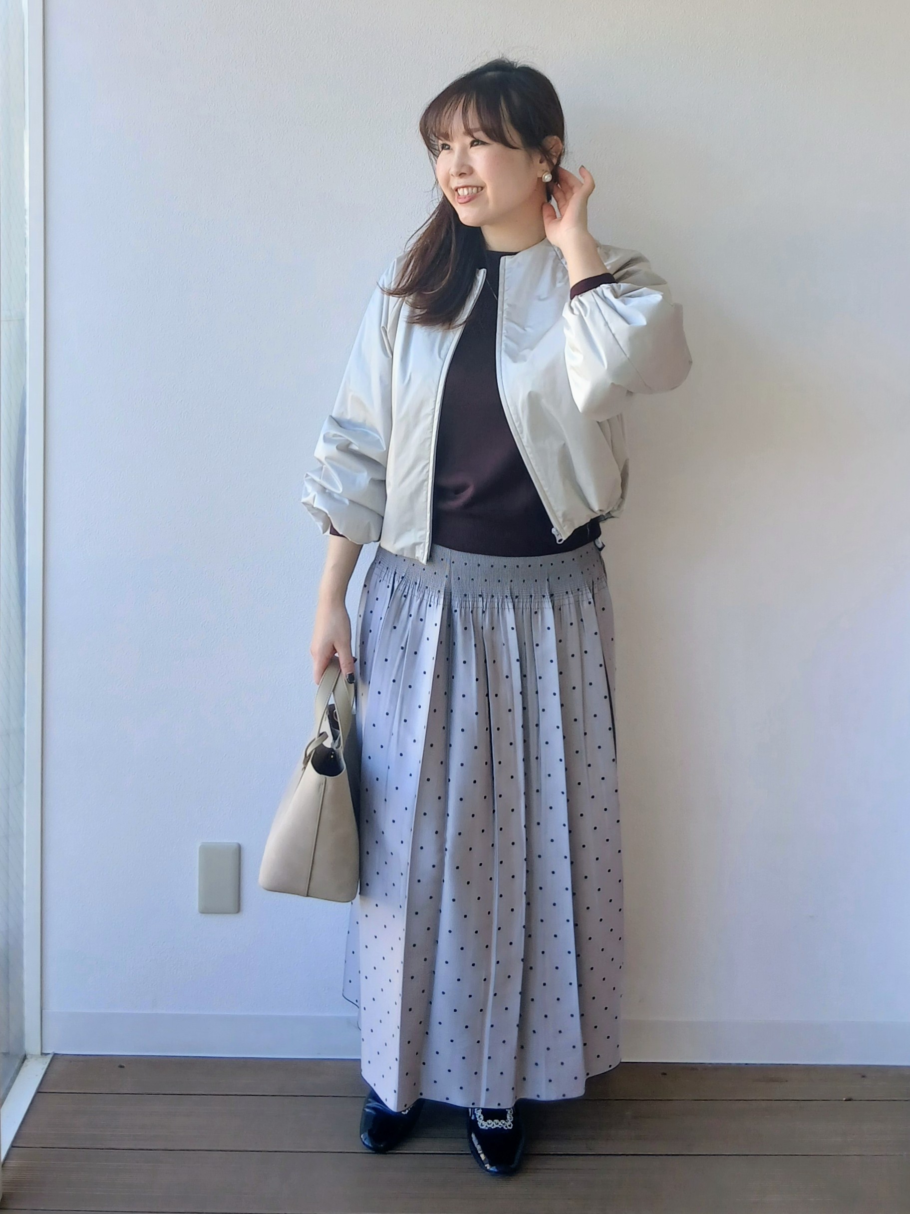 なみきさんの「UNTITLED｜【軽アウター/中綿/秋冬コート】ショートブルゾン」を使ったコーディネート
