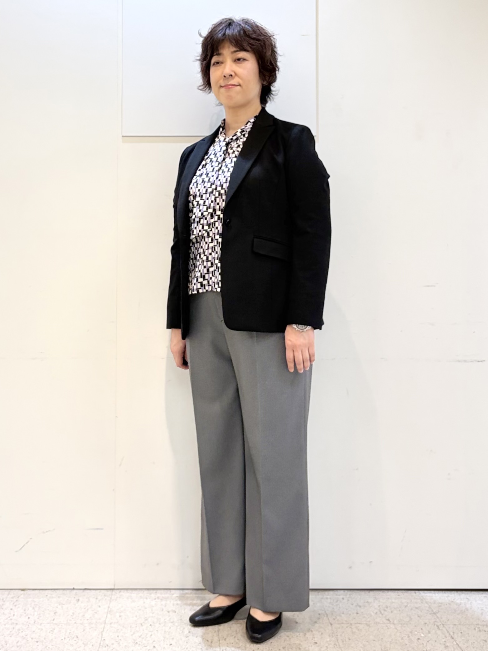 ヤスコさんの「Reflect｜【SS-4Lサイズ／洗える／セットアップ可】匠ジャケット／ロングテーラード」を使ったコーディネート