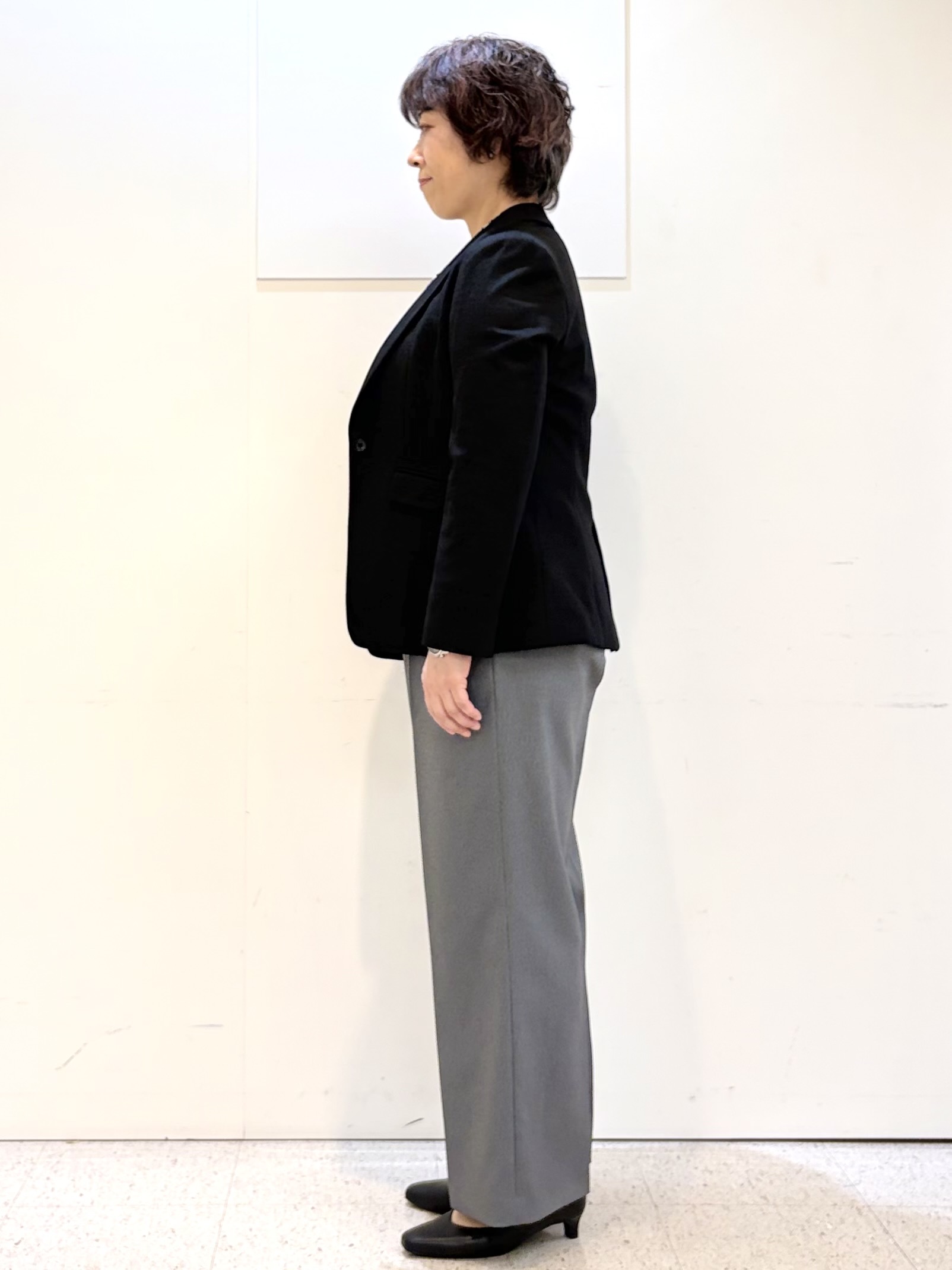 ヤスコさんの「Reflect｜【SS-4Lサイズ／洗える／セットアップ可】匠ジャケット／ロングテーラード」を使ったコーディネート