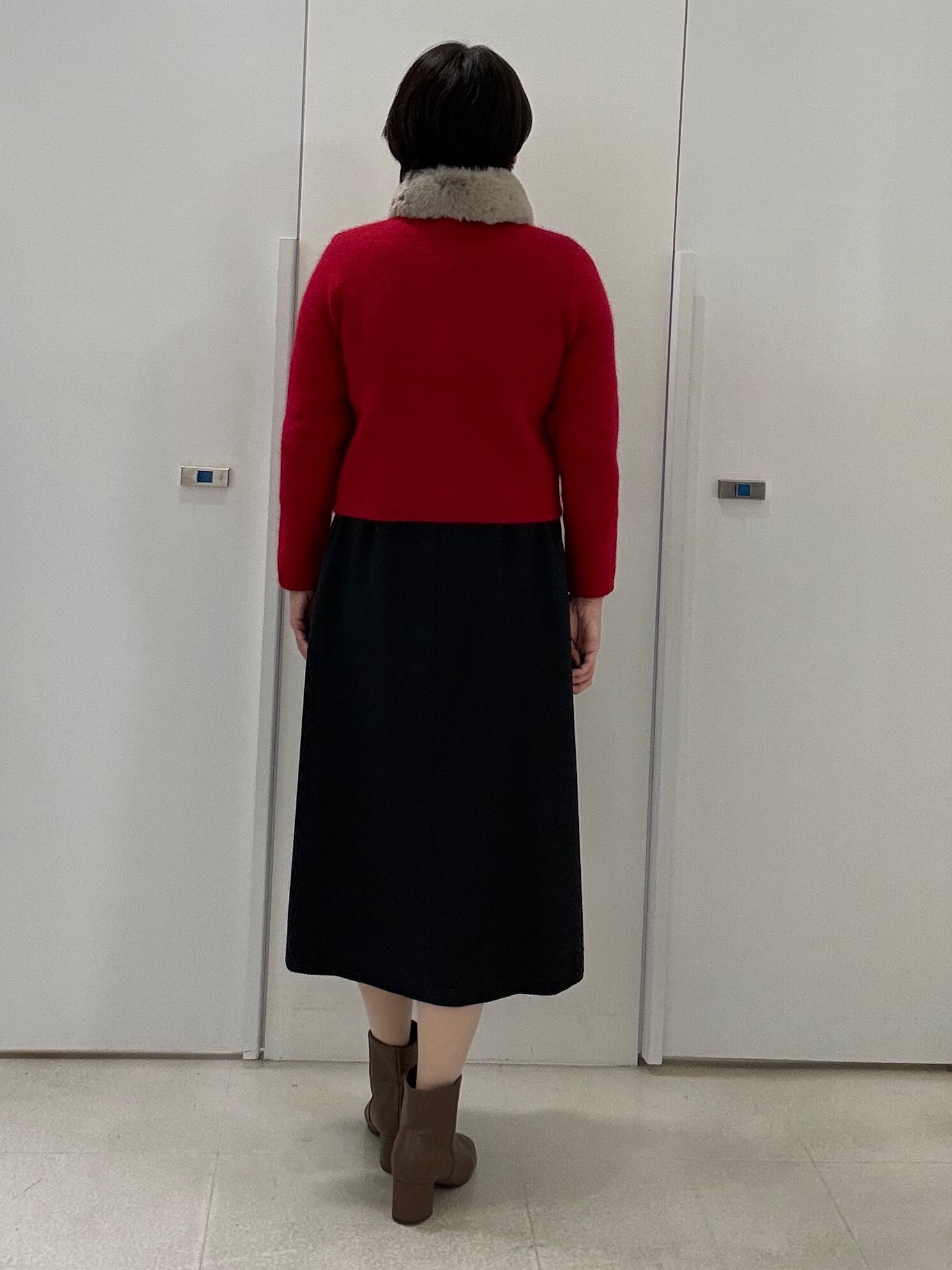 hIさんの「COUP DE CHANCE｜【手洗い可】ウエストタックワンピース」を使ったコーディネート