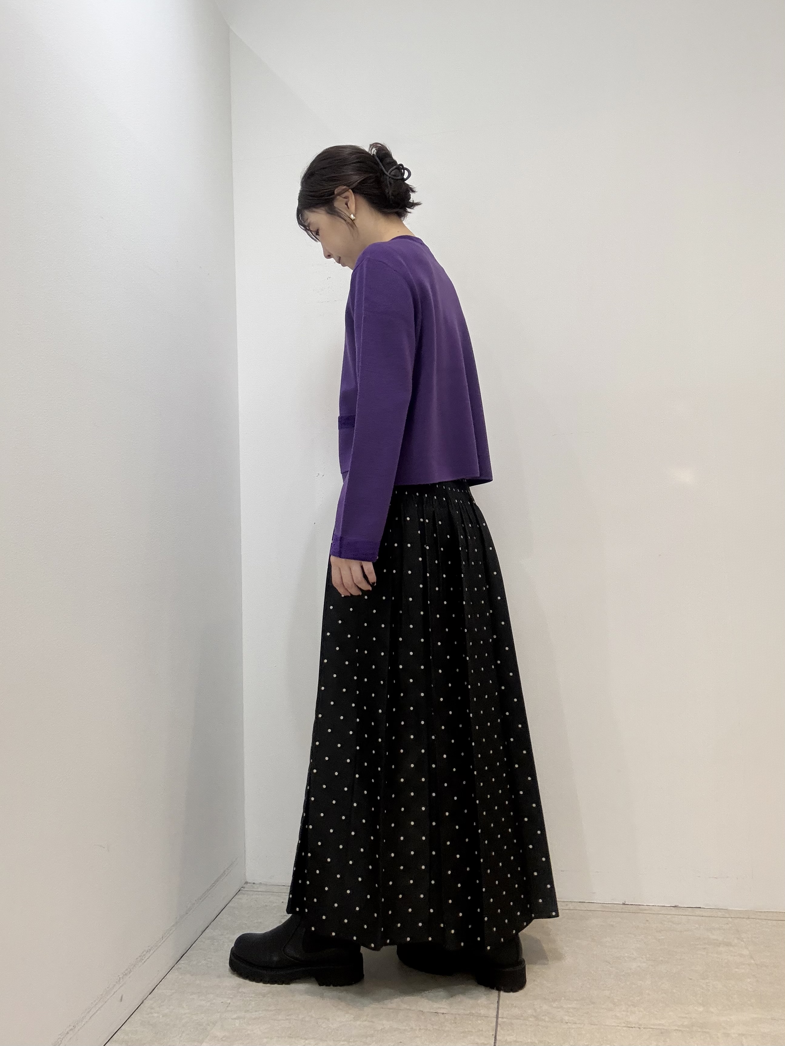 かなえさんの「UNTITLED｜【アンサンブル可/ジャケットライク】モールラインカーディガン」を使ったコーディネート