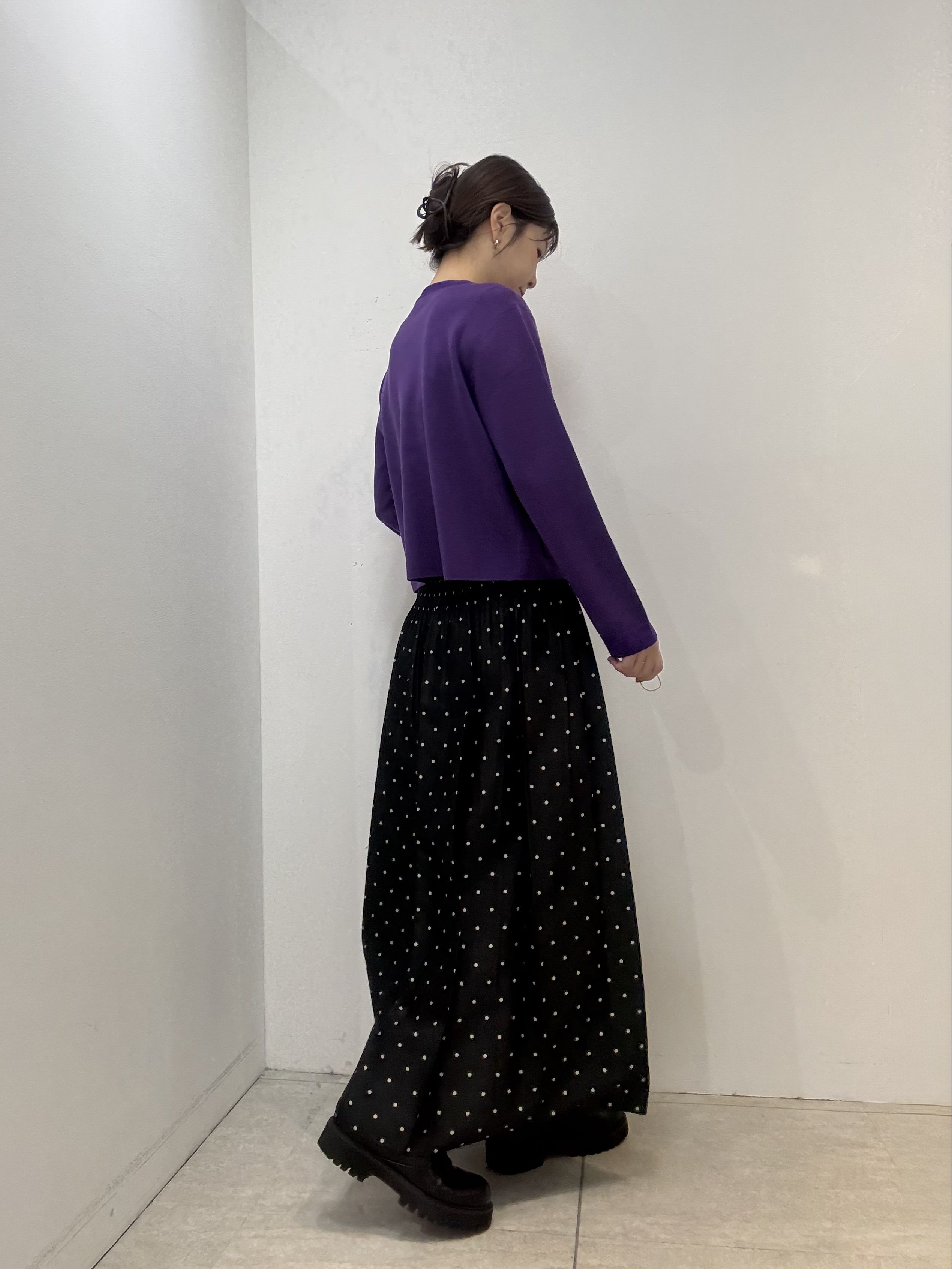 かなえさんの「UNTITLED｜【アンサンブル可/ジャケットライク】モールラインカーディガン」を使ったコーディネート