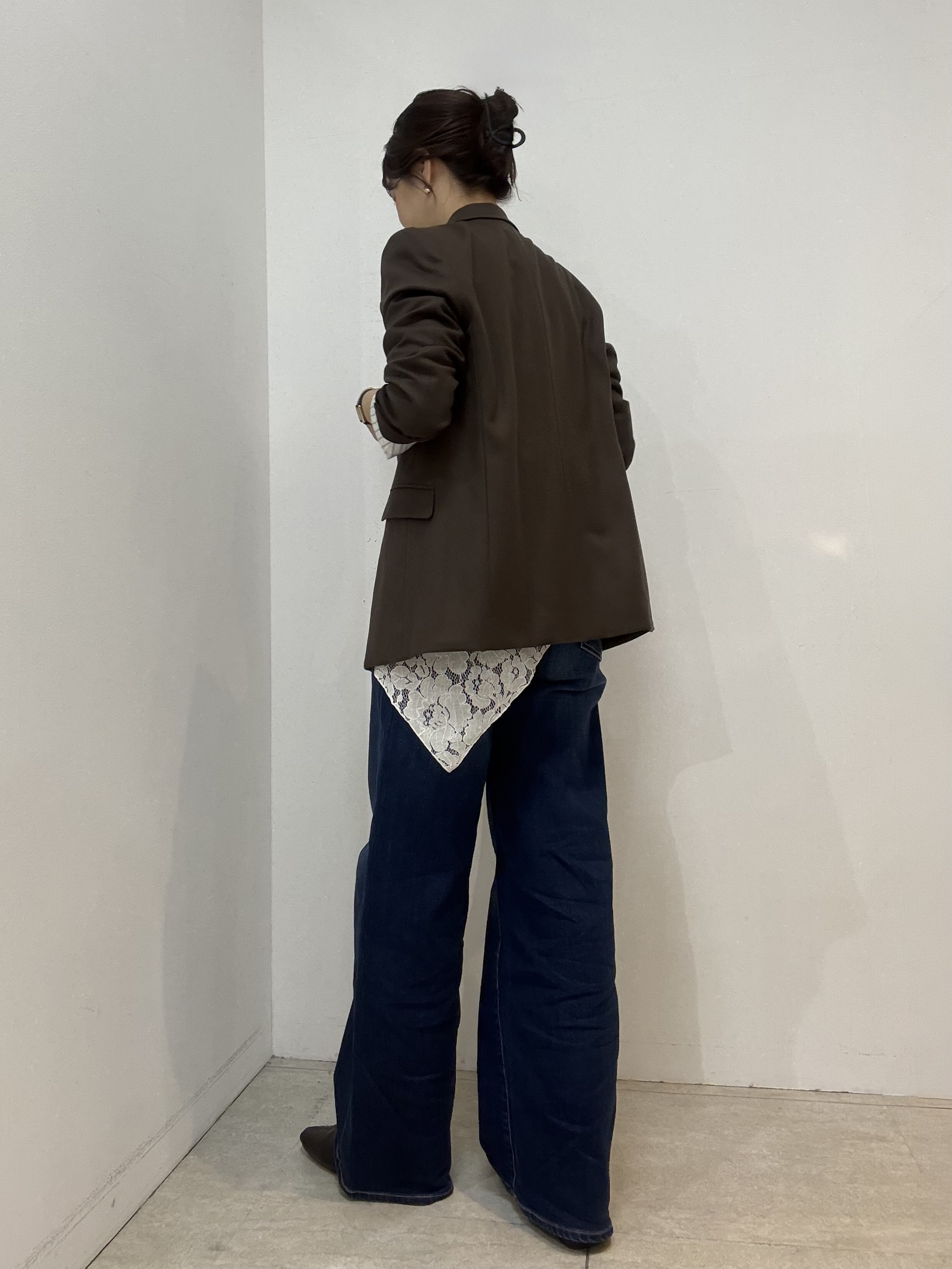 かなえさんの「UNTITLED｜【セットアップ可/秋羽織り】ウールダブルジャケット」を使ったコーディネート