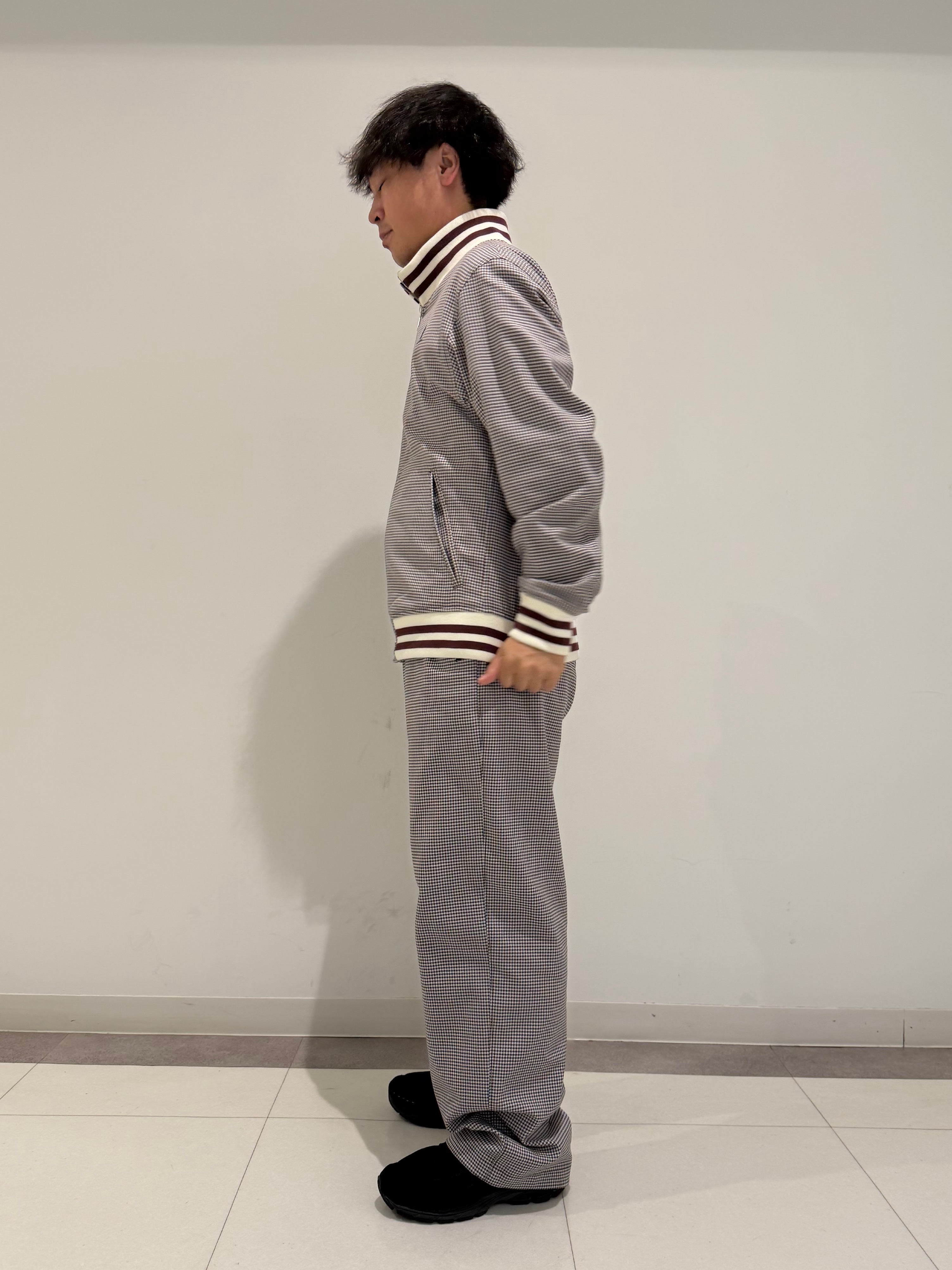 MATSUBARAさんの「DRESSTERIOR｜ハウンドトゥース ハイネックリブジャケット」を使ったコーディネート