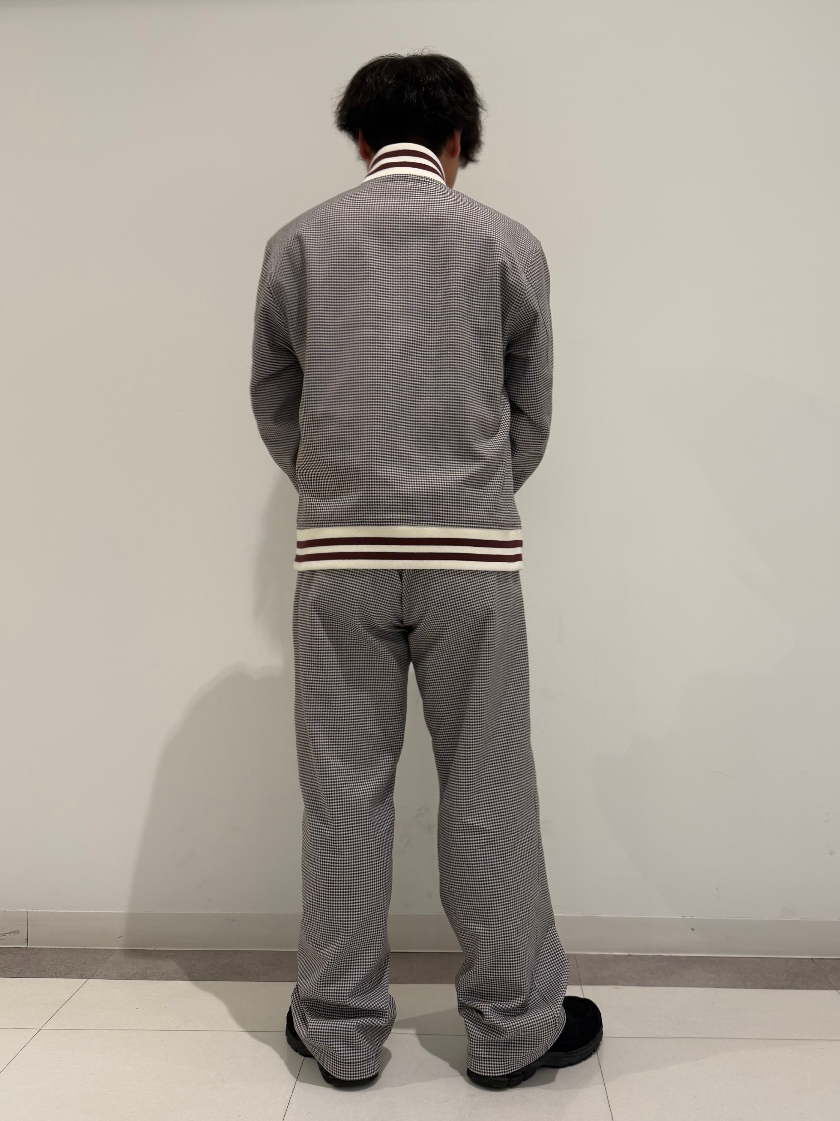 MATSUBARAさんの「DRESSTERIOR｜ハウンドトゥース ハイネックリブジャケット」を使ったコーディネート