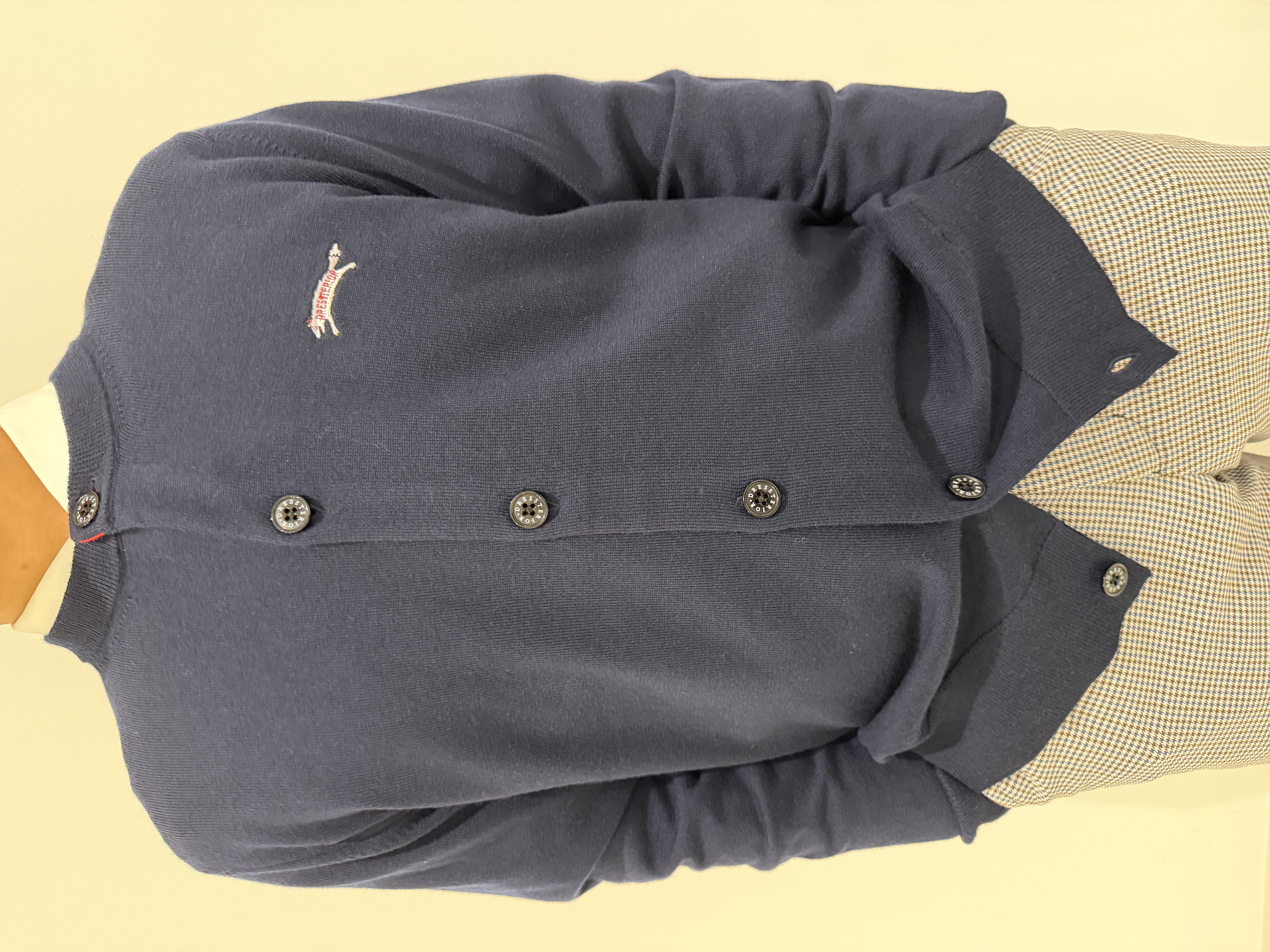 MATSUBARAさんの「DRESSTERIOR｜【7色展開】ゼニアバルーファ キャッシュウール ラウンドネックカーディガン」を使ったコーディネート