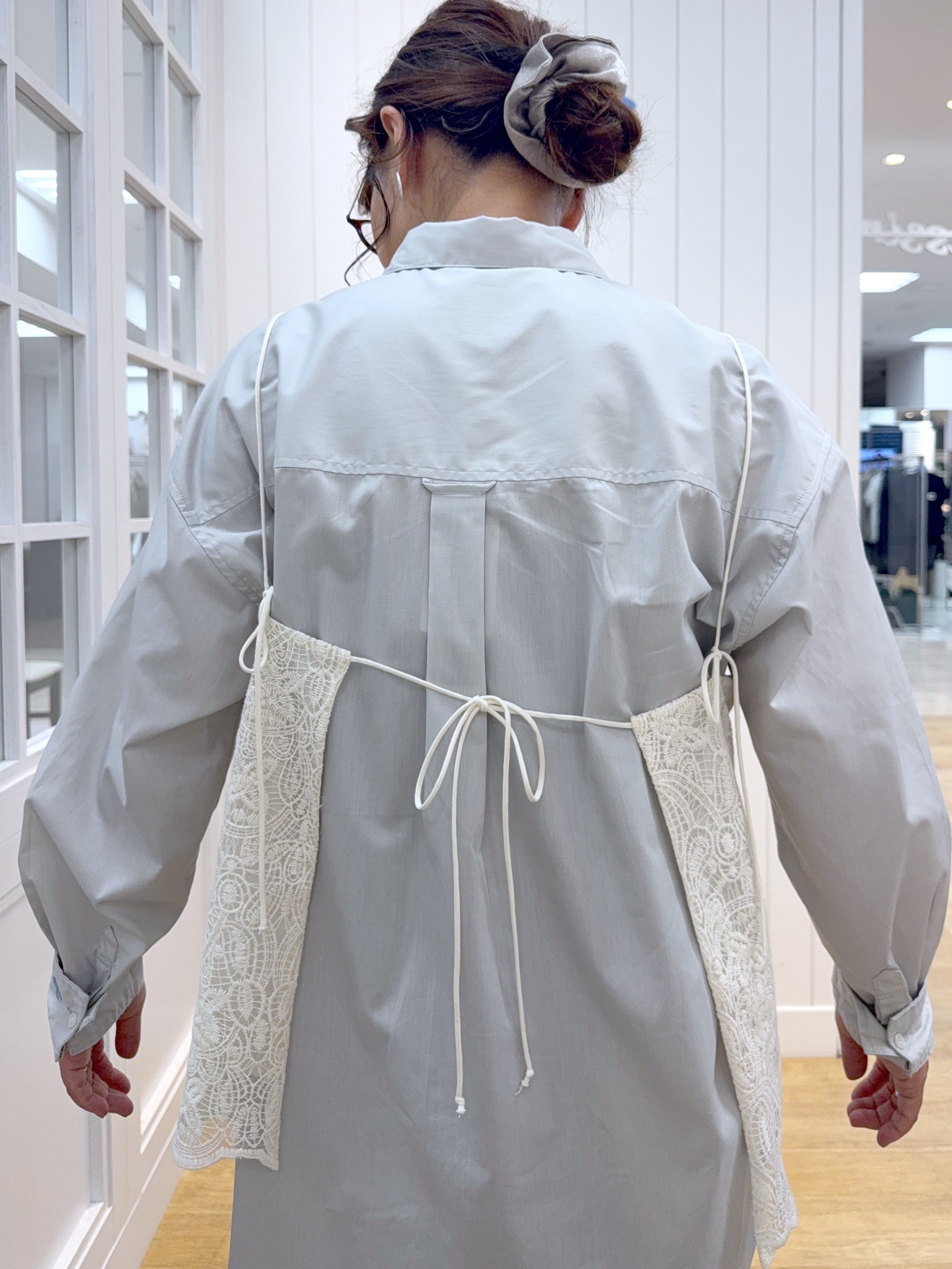 Osawaさんの「Dessin｜【洗える/オンオフ着られる】袖裏ワンポイント刺繍 オーバーシャツ」を使ったコーディネート