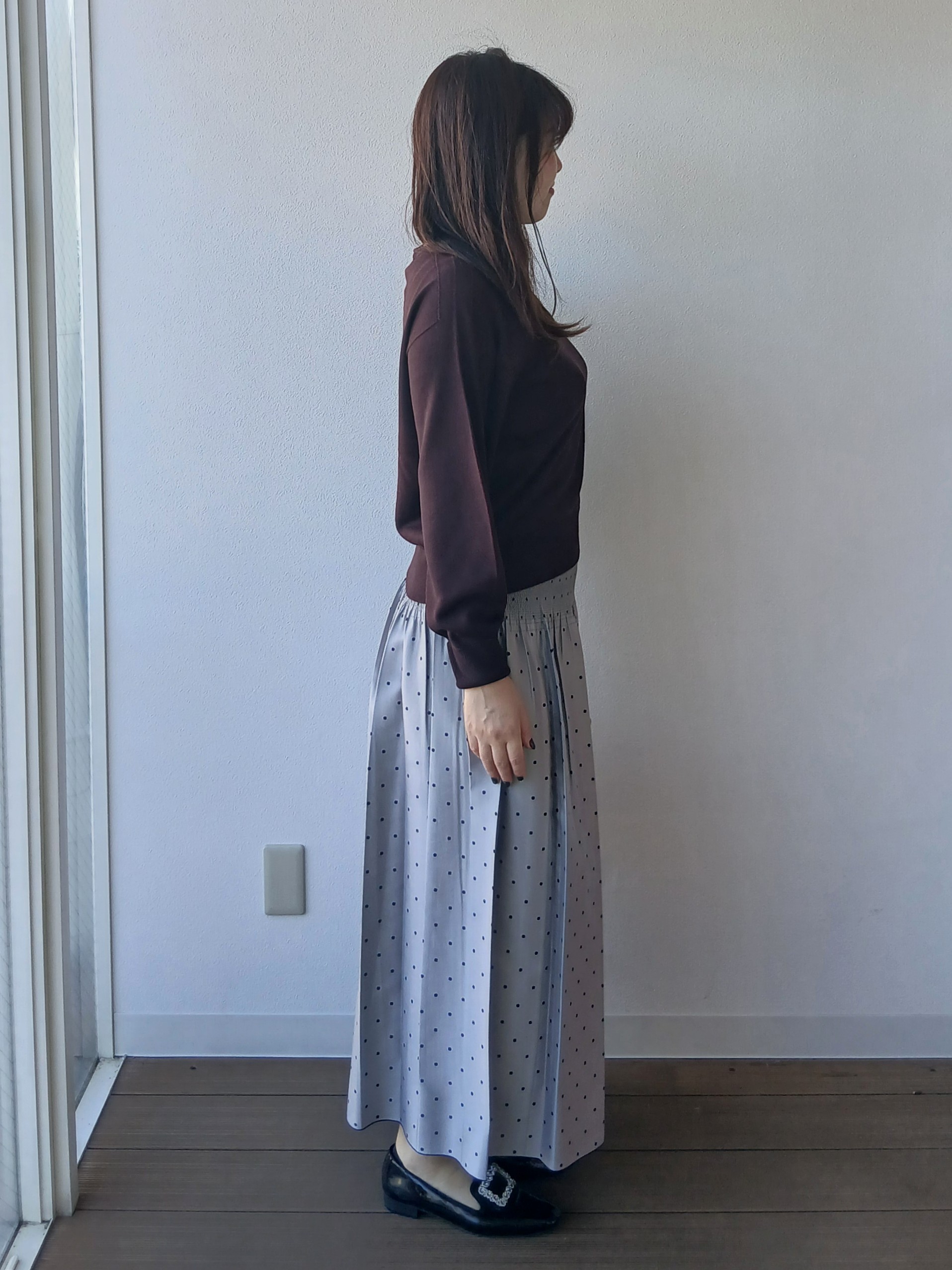 なみきさんの「UNTITLED｜【大人の抜け感/8色展開】ボリュームスリーブニットプルオーバー」を使ったコーディネート