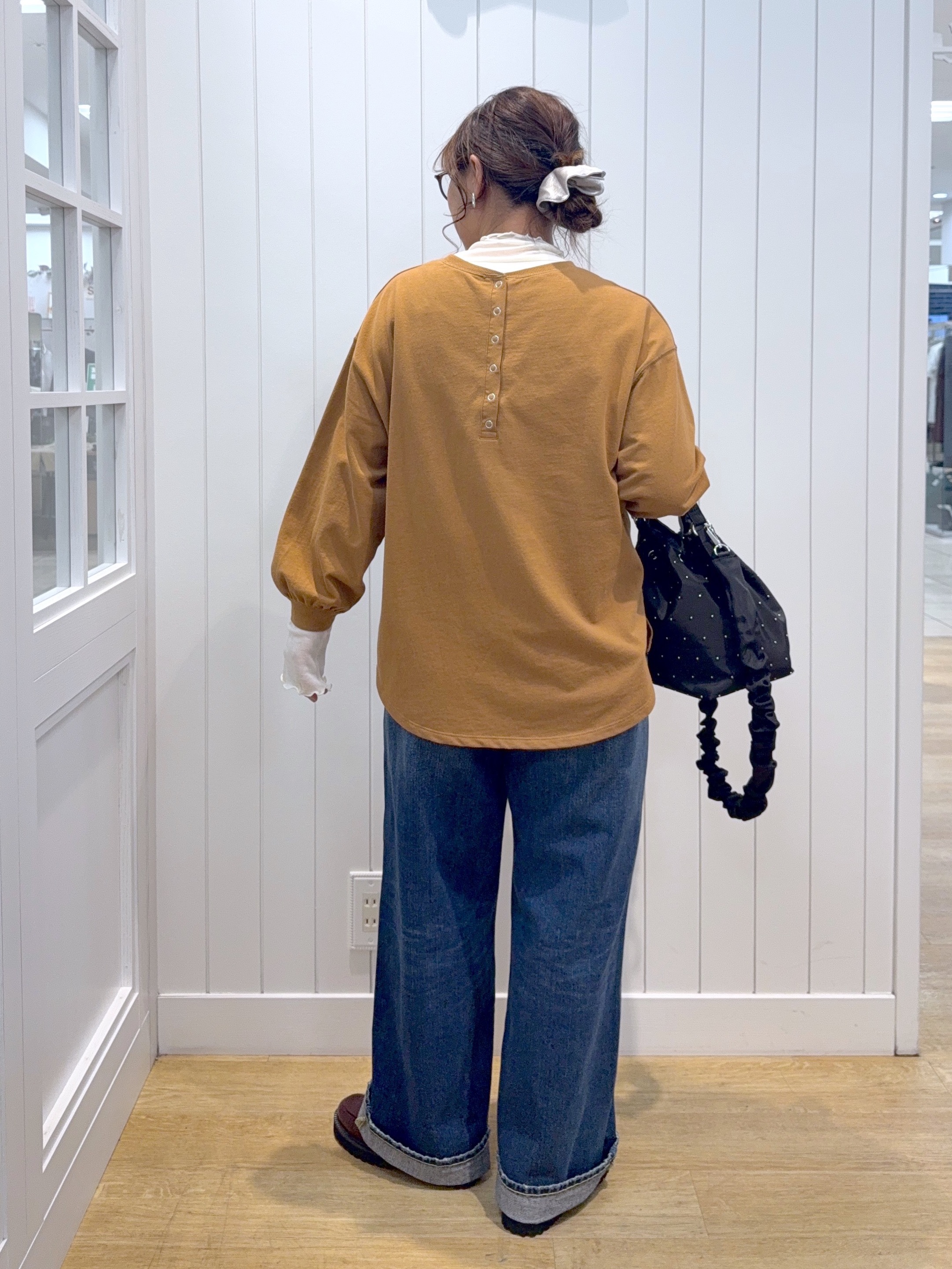 Osawaさんの「Dessin｜【洗える/7色展開/XS-L】バックヘンリーミニ裏毛 長袖」を使ったコーディネート