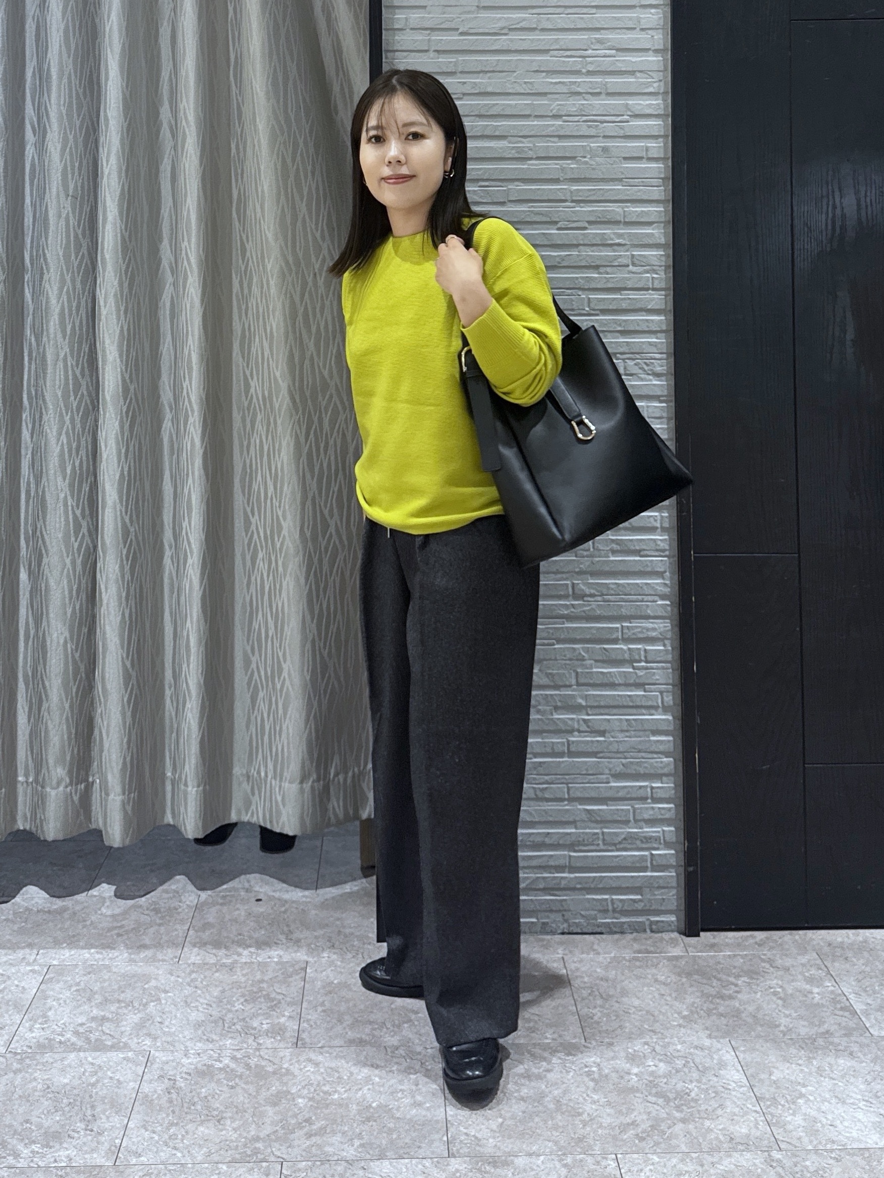 chさんの「THE SHOP TK｜【毛玉防止/蓄熱/洗える】美映えガーターニット」を使ったコーディネート