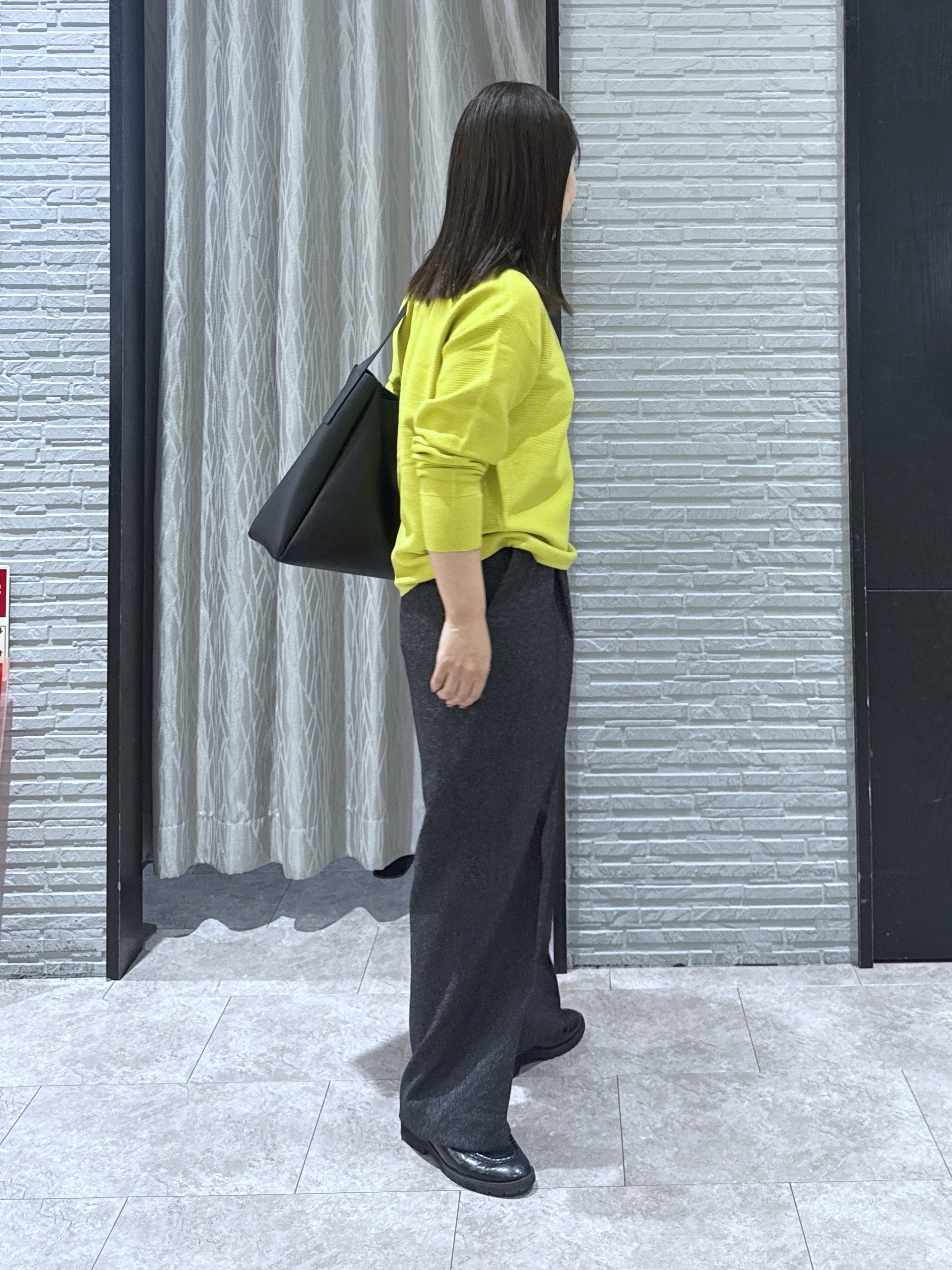 chさんの「THE SHOP TK｜【毛玉防止/蓄熱/洗える】美映えガーターニット」を使ったコーディネート