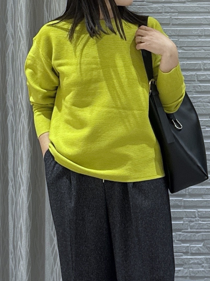 chさんの「THE SHOP TK｜【毛玉防止/蓄熱/洗える】美映えガーターニット」を使ったコーディネート