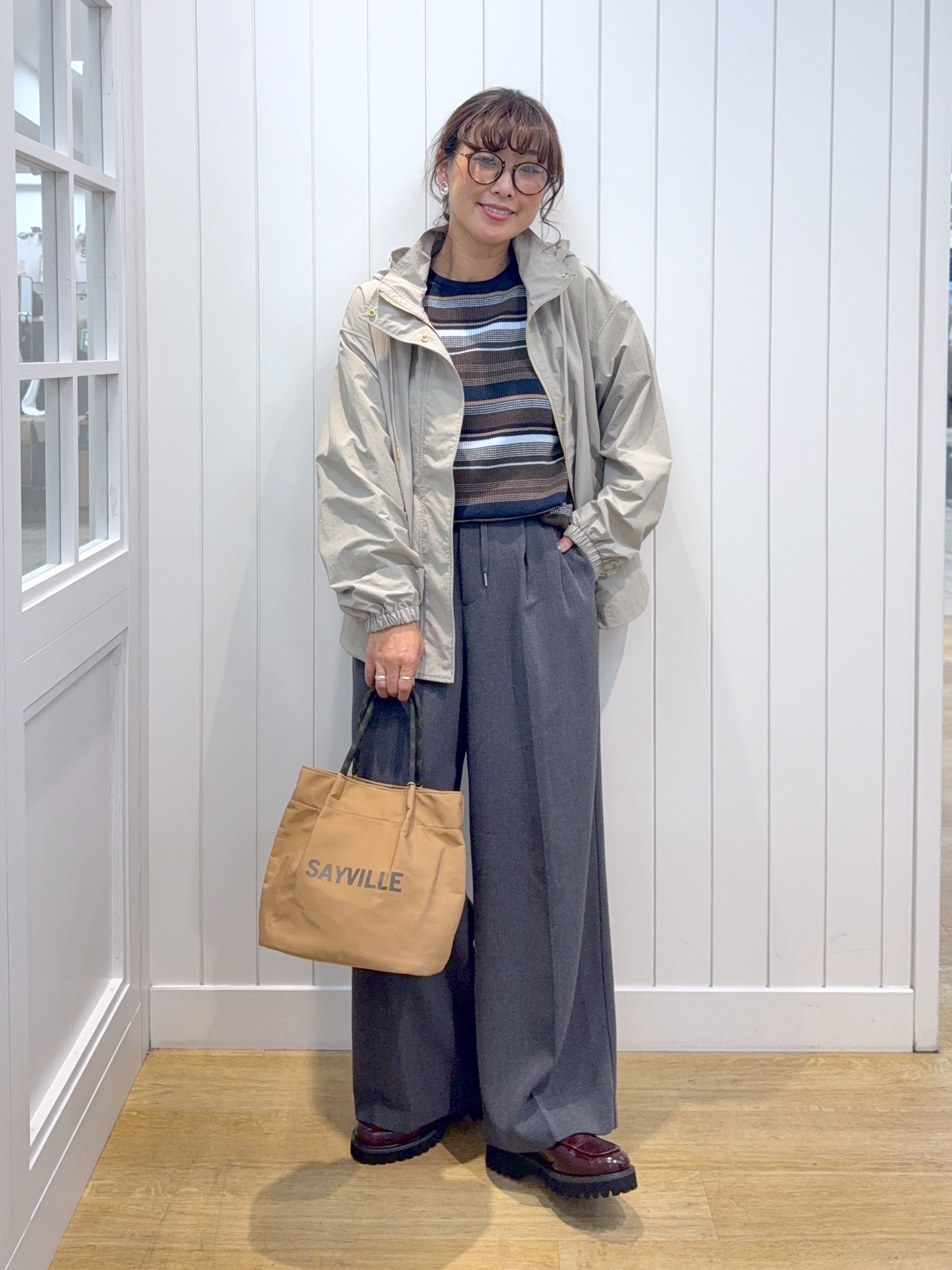 Osawaさんの「Dessin｜【撥水/2WAY/洗える】フード取り外し可能 撥水ナイロンマンパ」を使ったコーディネート