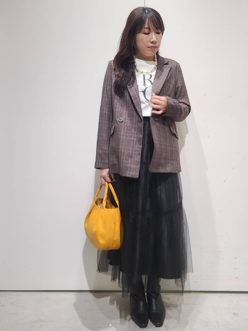hmさんの「OPAQUE.CLIP｜ダブルブレストジャケット【洗える】」を使ったコーディネート
