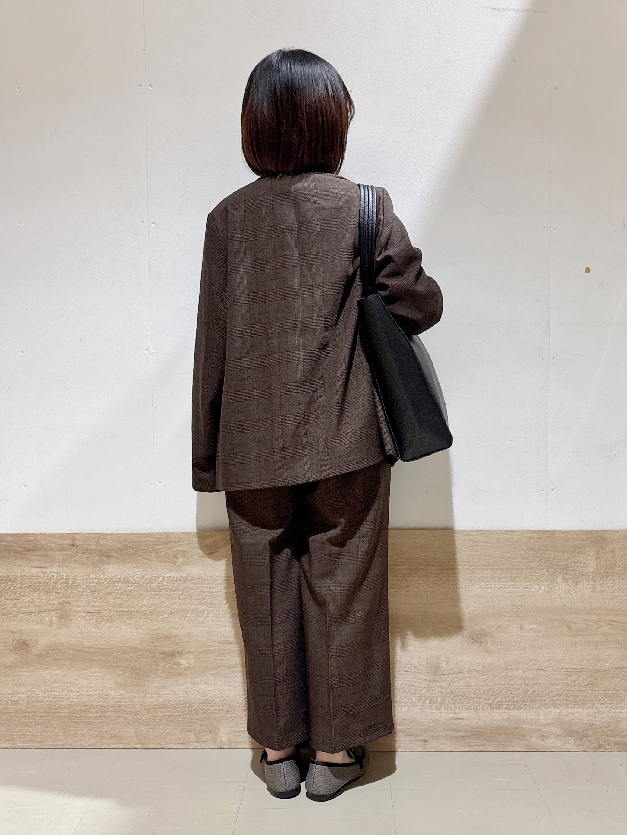 るねさんの「SHOO･LA･RUE｜【セットアップ可/洗濯後しわになりにくい】ウールフィール ダブルジャケット」を使ったコーディネート