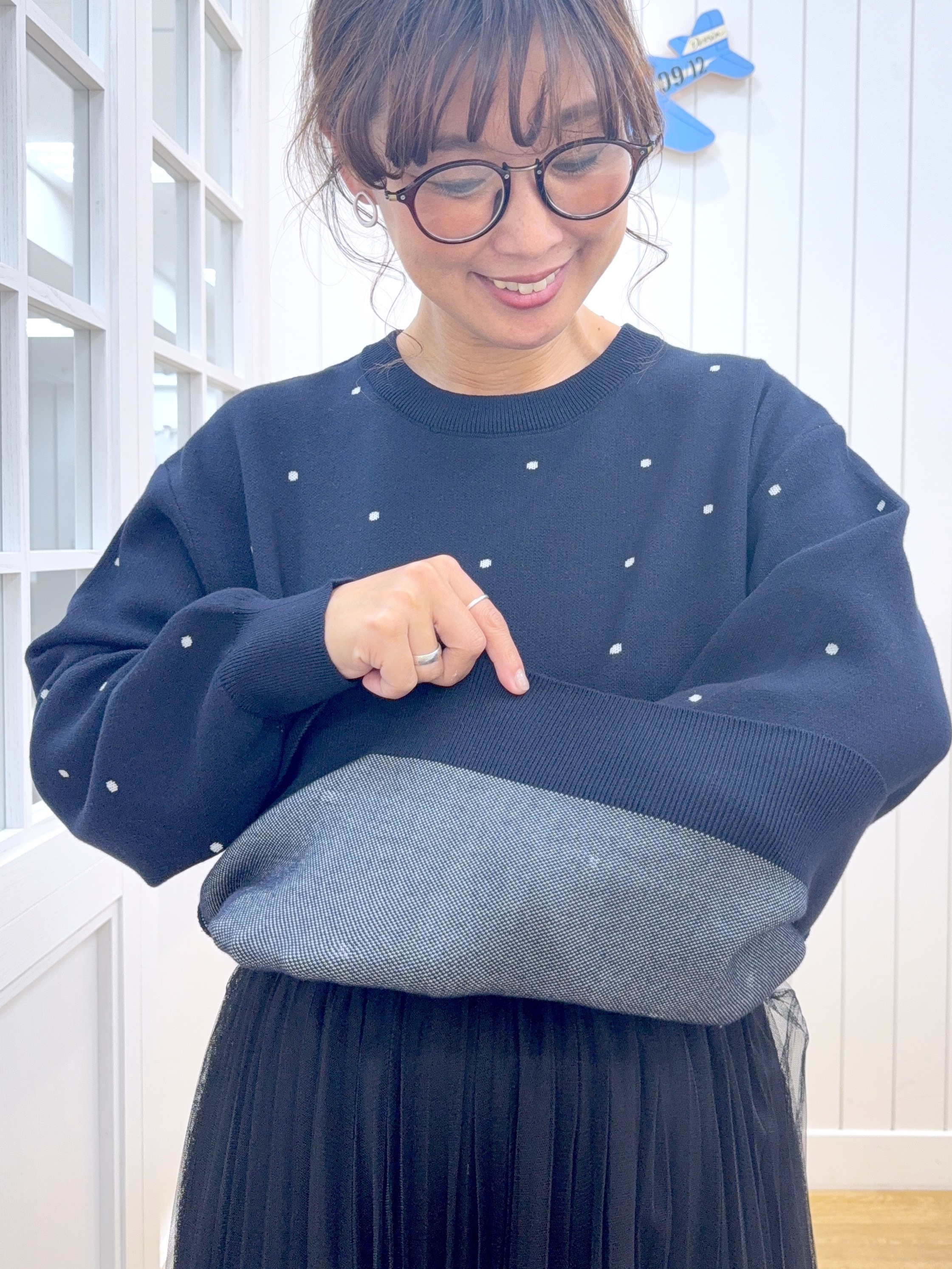 Osawaさんの「Dessin｜【洗える/秋羽織り】フェイクファージレ」を使ったコーディネート