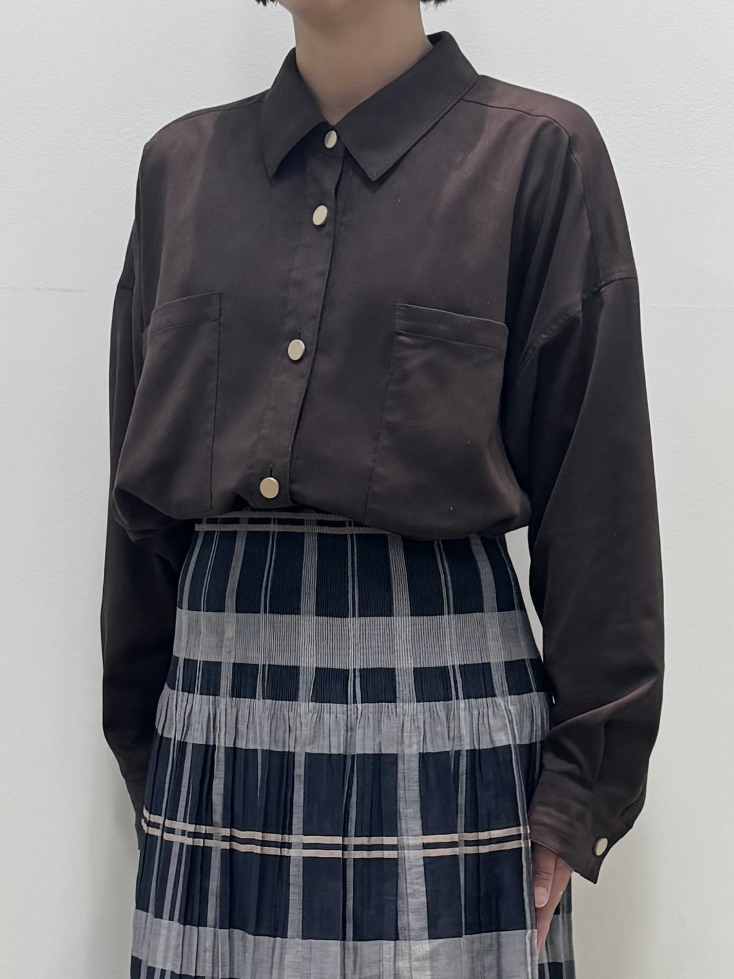 koyaさんの「Reflect｜【羽織◎】スエード調シャツ」を使ったコーディネート