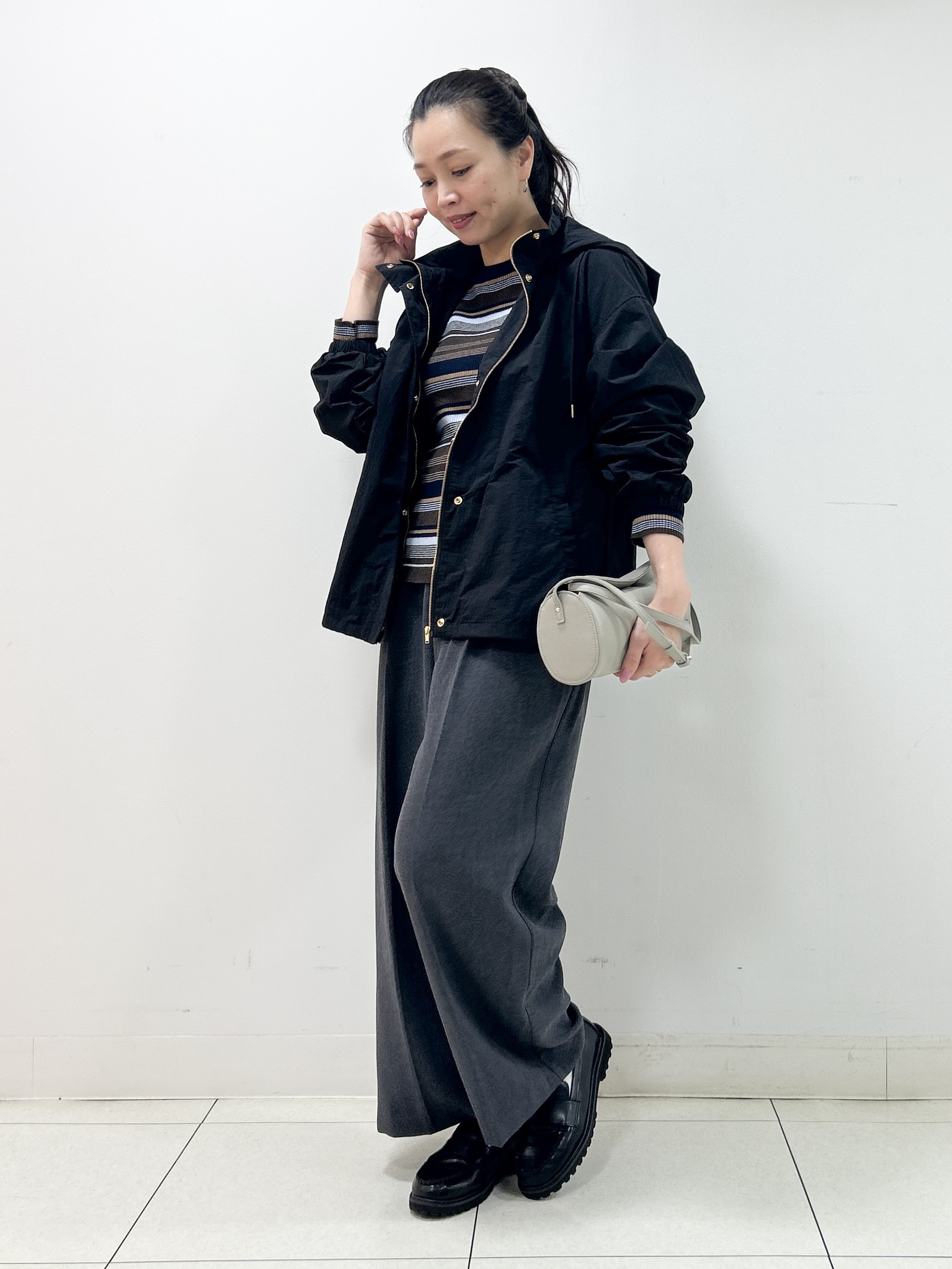 Kaiさんの「Dessin｜【撥水/2WAY/洗える】フード取り外し可能 撥水ナイロンマンパ」を使ったコーディネート