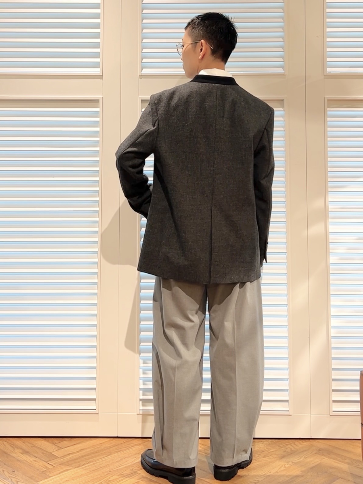 OCHIAIさんの「DRESSTERIOR｜【日本製】ハンティング ノーカラージャケット」を使ったコーディネート