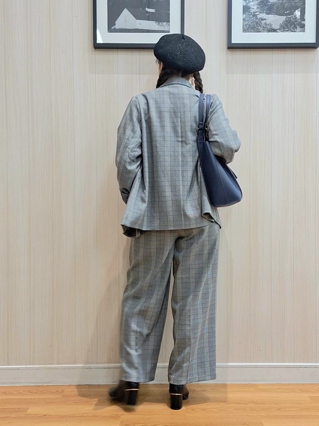 Saoさんの「SHOO･LA･RUE｜【セットアップ可/洗濯後しわになりにくい】ウールフィール ダブルジャケット」を使ったコーディネート