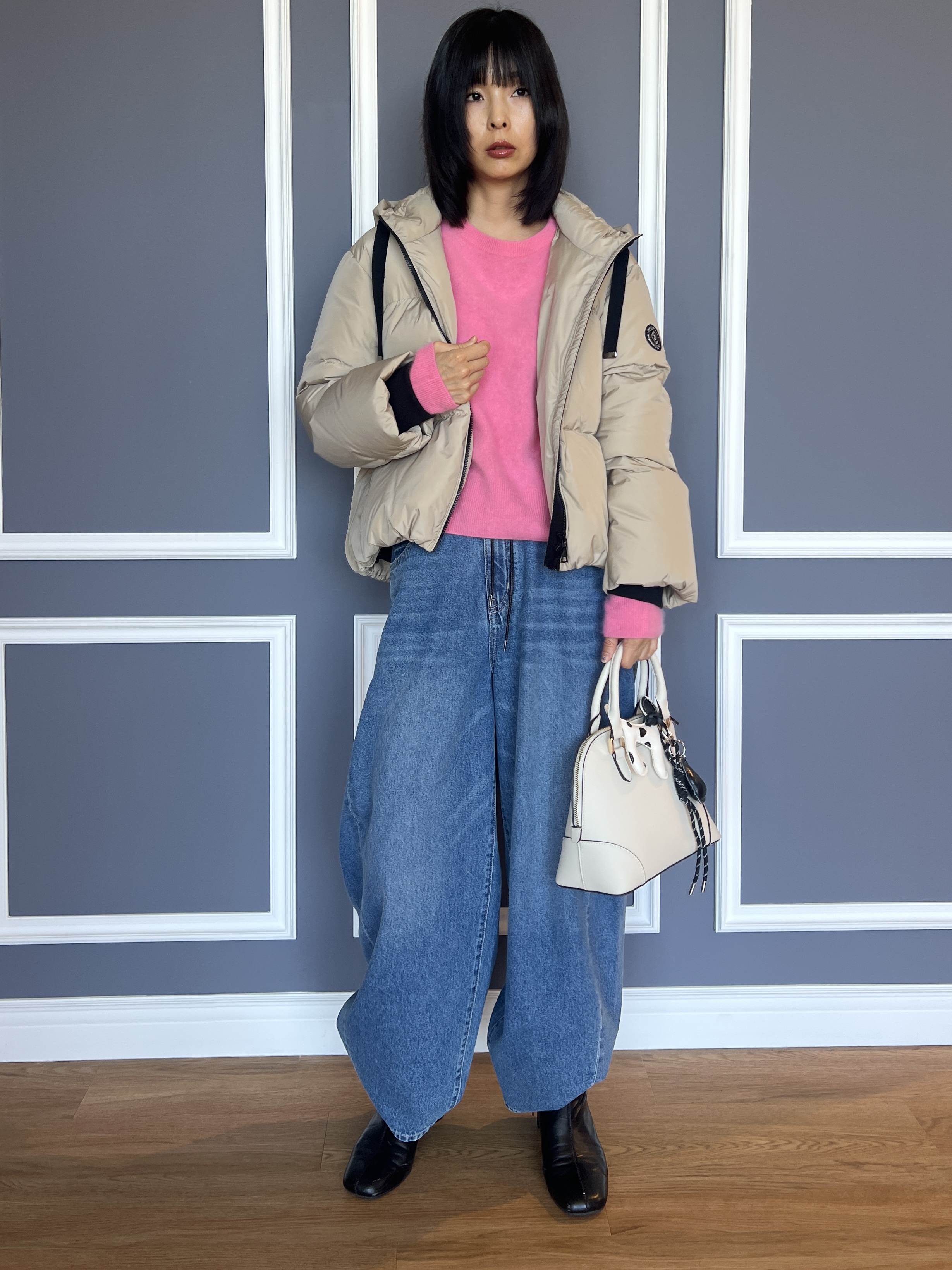 misaさんの「DRESSTERIOR｜【STORY11月号掲載】ドロスト バギーカービーデニム」を使ったコーディネート