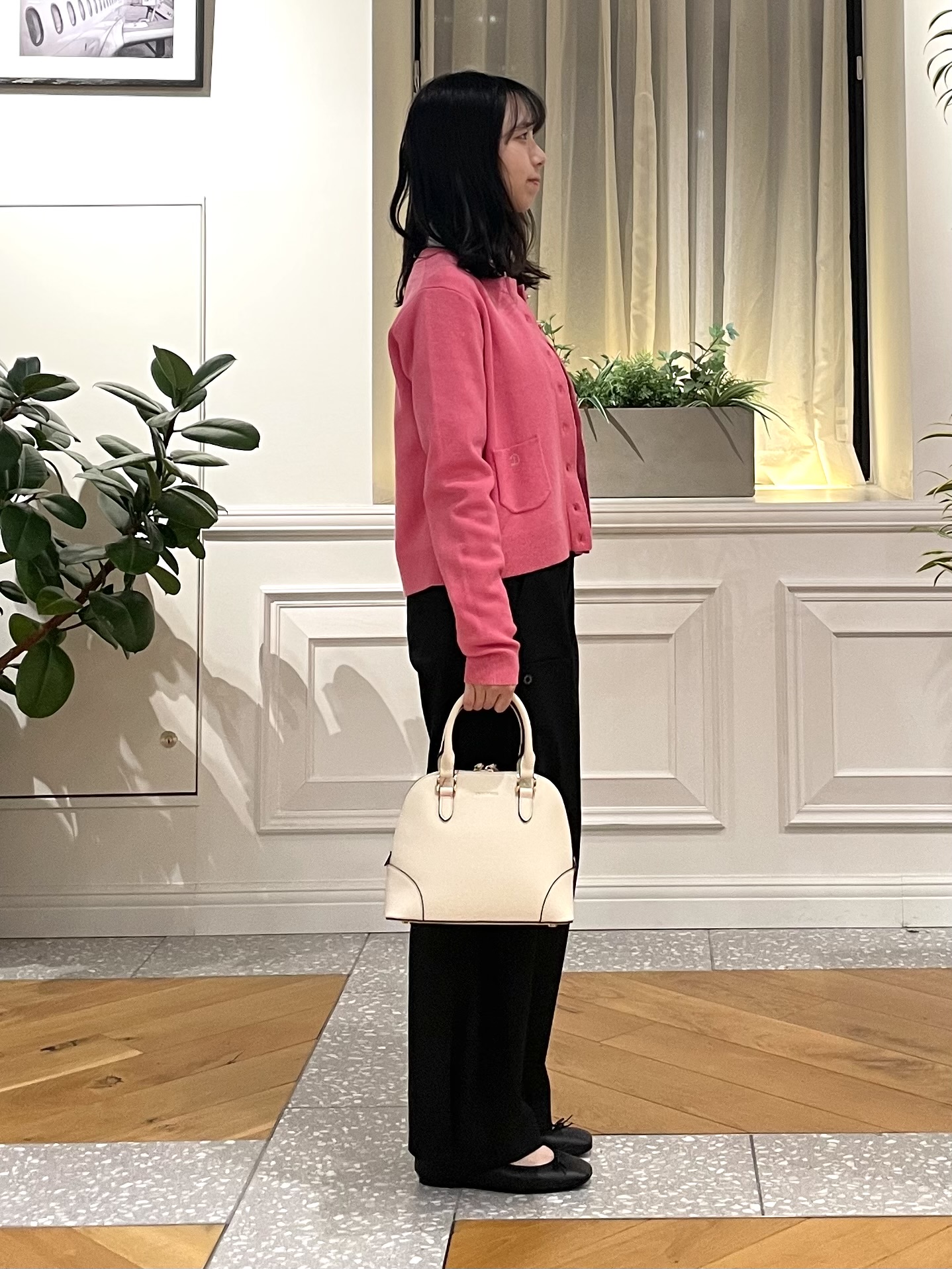 Lilyさんの「DRESSTERIOR｜【5色展開/マシンウォッシャブル】コットンカシミヤカーディガン」を使ったコーディネート