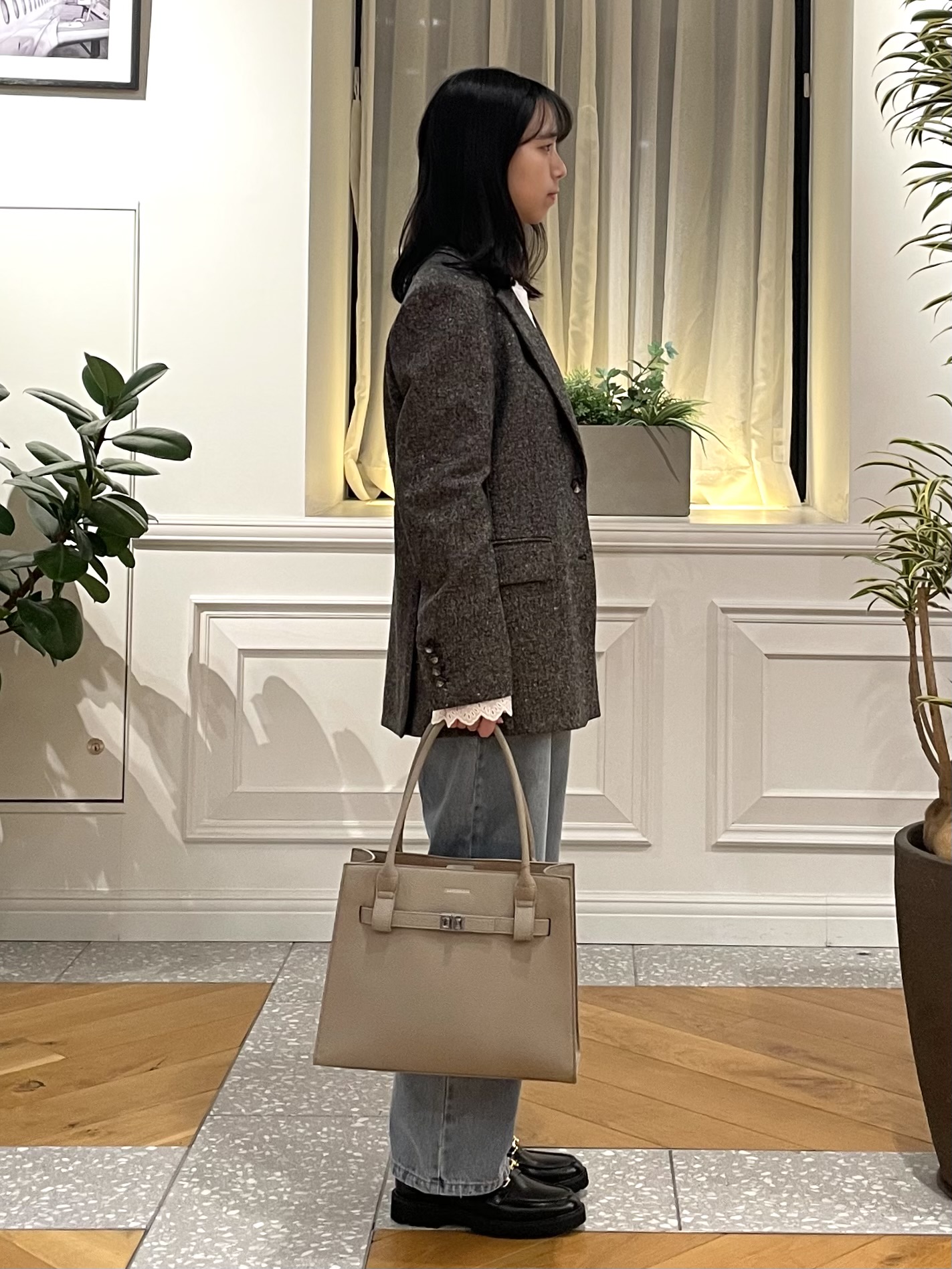 Lilyさんの「DRESSTERIOR｜【セットアップ可】ネップツイード ジャケット」を使ったコーディネート