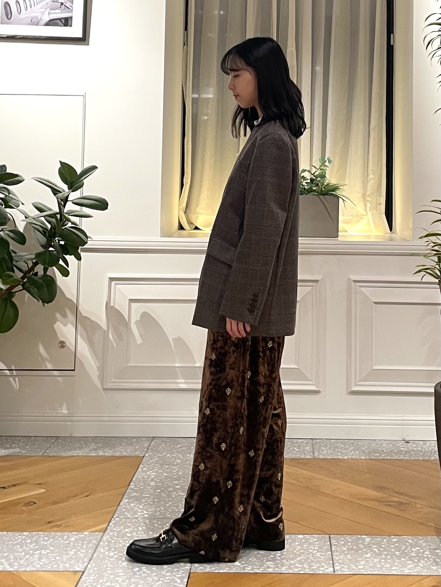 Lilyさんの「DRESSTERIOR｜【日本製】ハンティング ノーカラージャケット」を使ったコーディネート