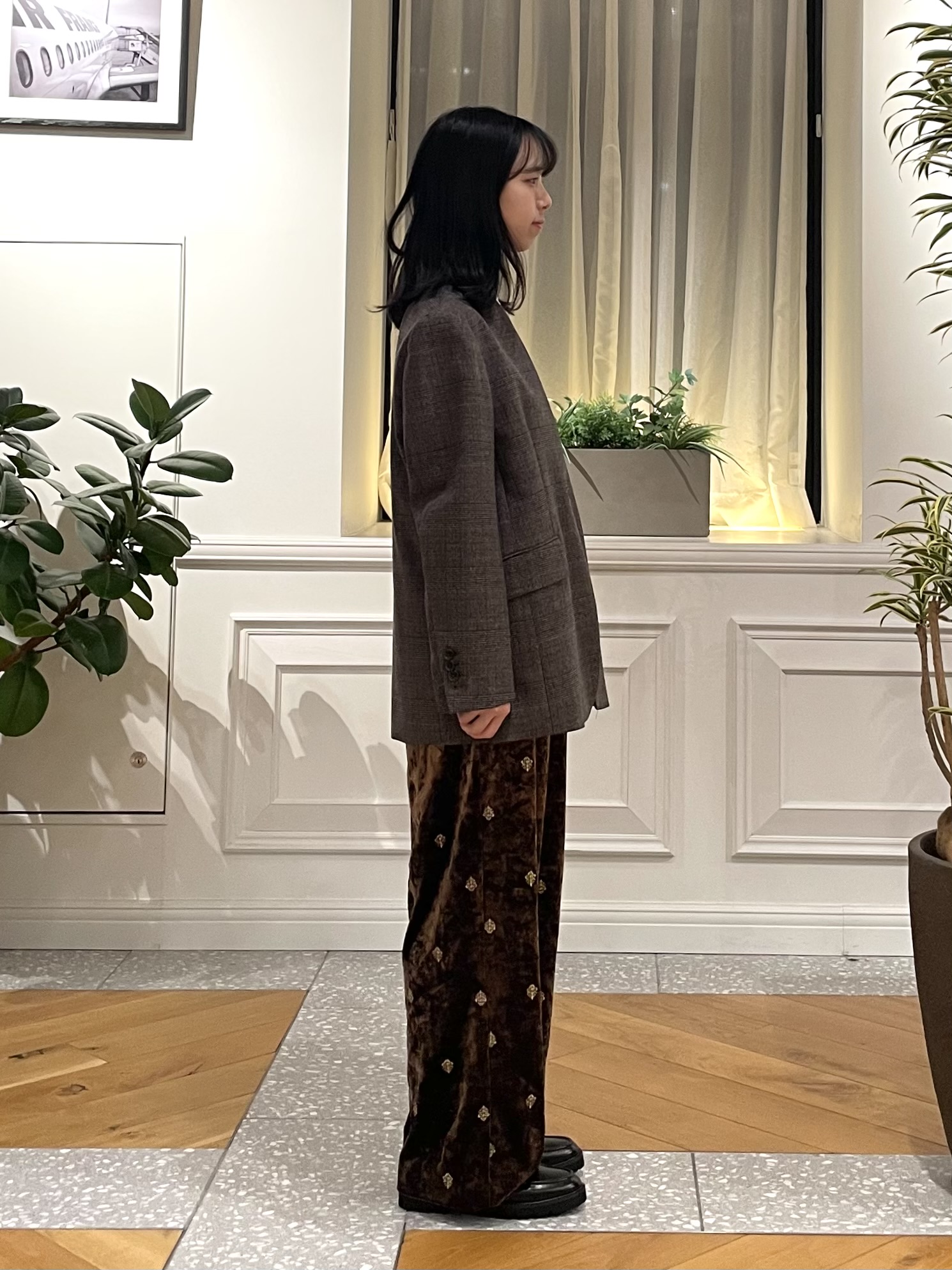 Lilyさんの「DRESSTERIOR｜【日本製】ハンティング ノーカラージャケット」を使ったコーディネート