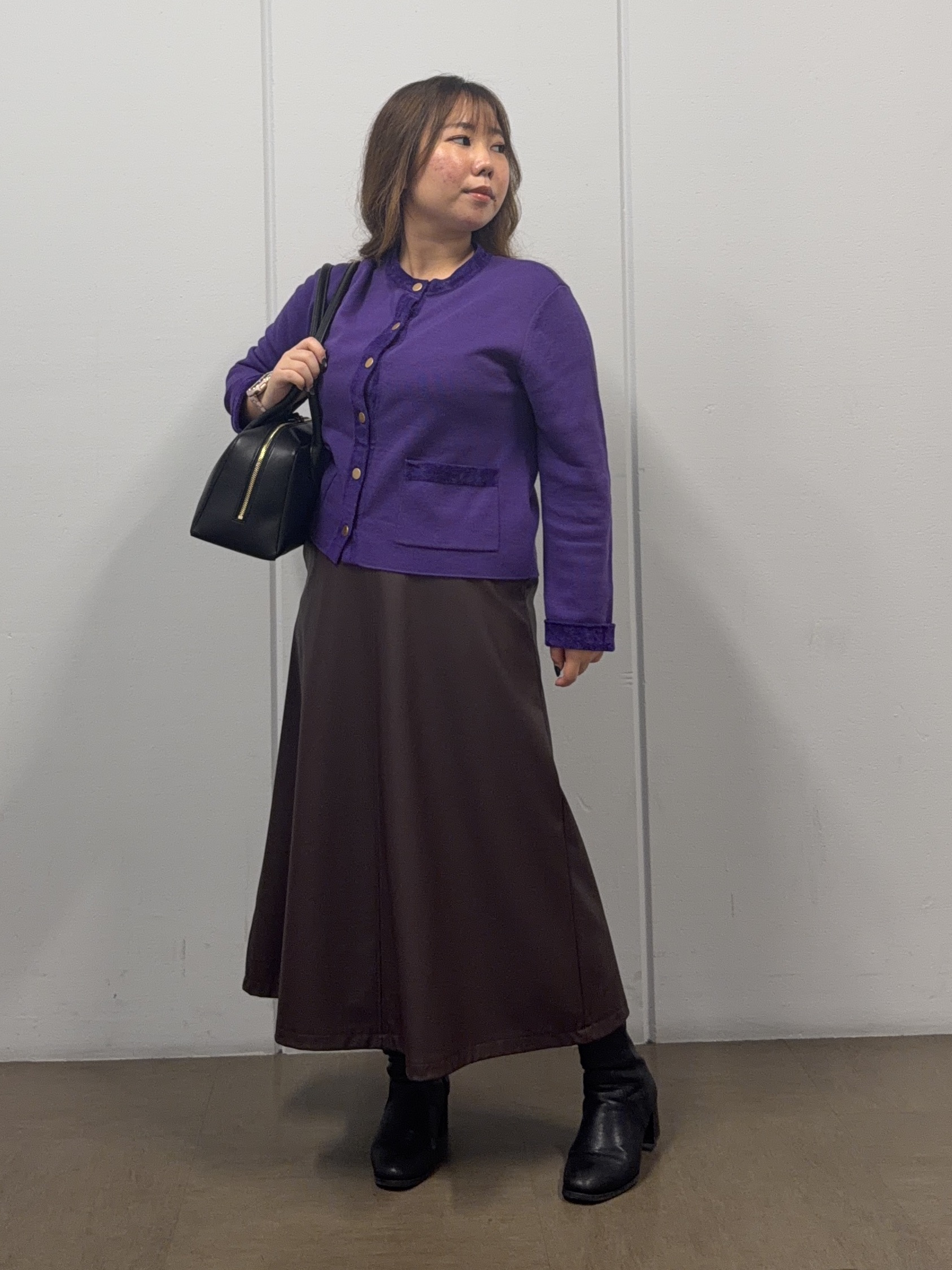 たいさんの「UNTITLED｜【アンサンブル可/ジャケットライク】モールラインカーディガン」を使ったコーディネート