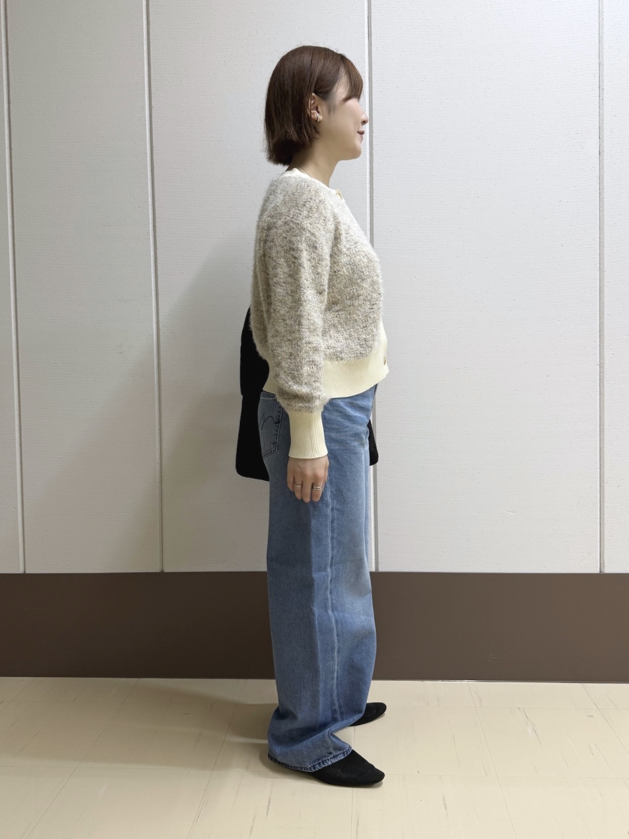 Rikoさんの「INDIVI｜【華やか／ラメ】ミックスツイード ニットジャケット」を使ったコーディネート