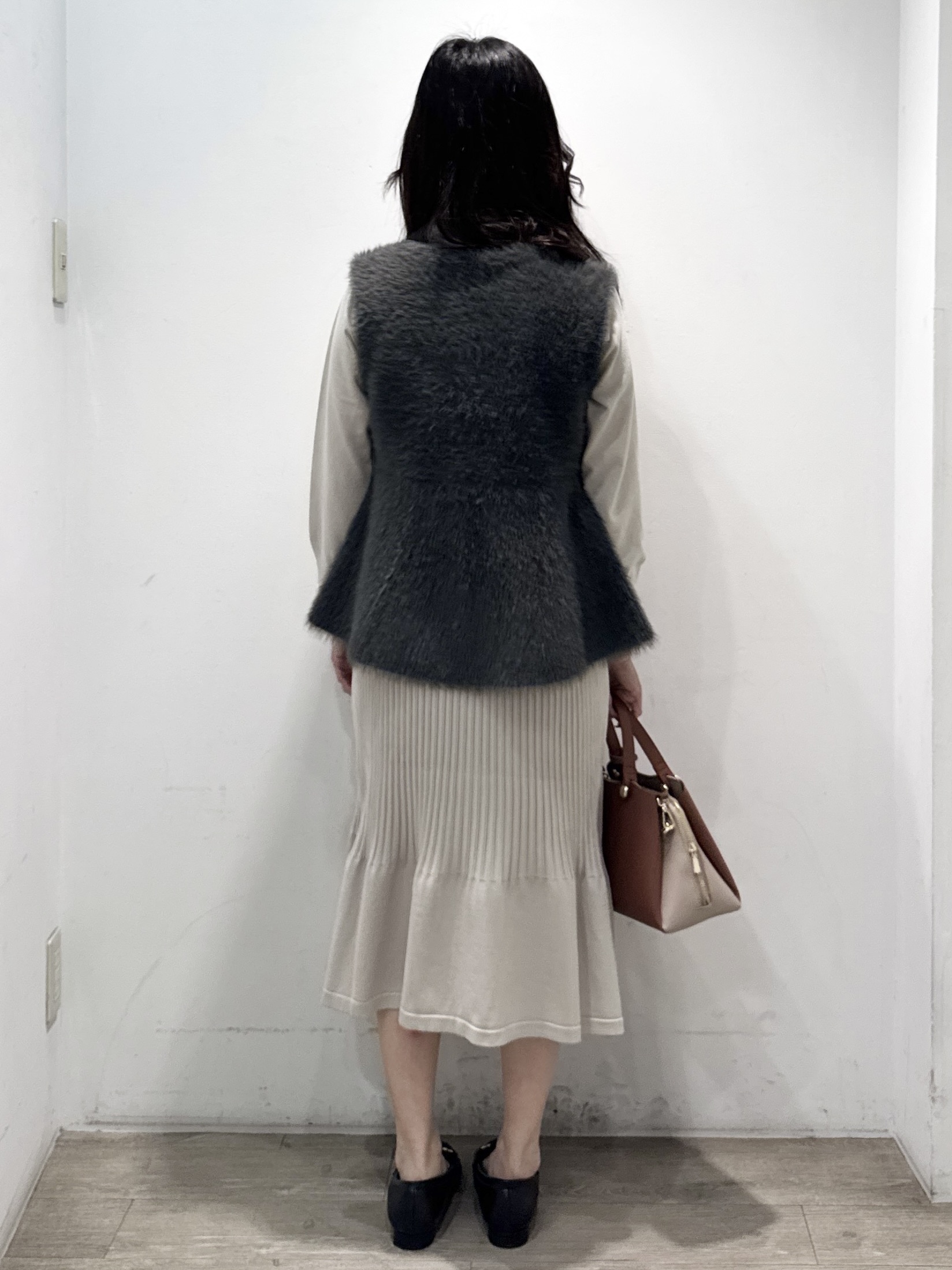 yuicciさんの「OPAQUE.CLIP｜ポロニットワンピース【洗濯機OK／抗ピル】」を使ったコーディネート