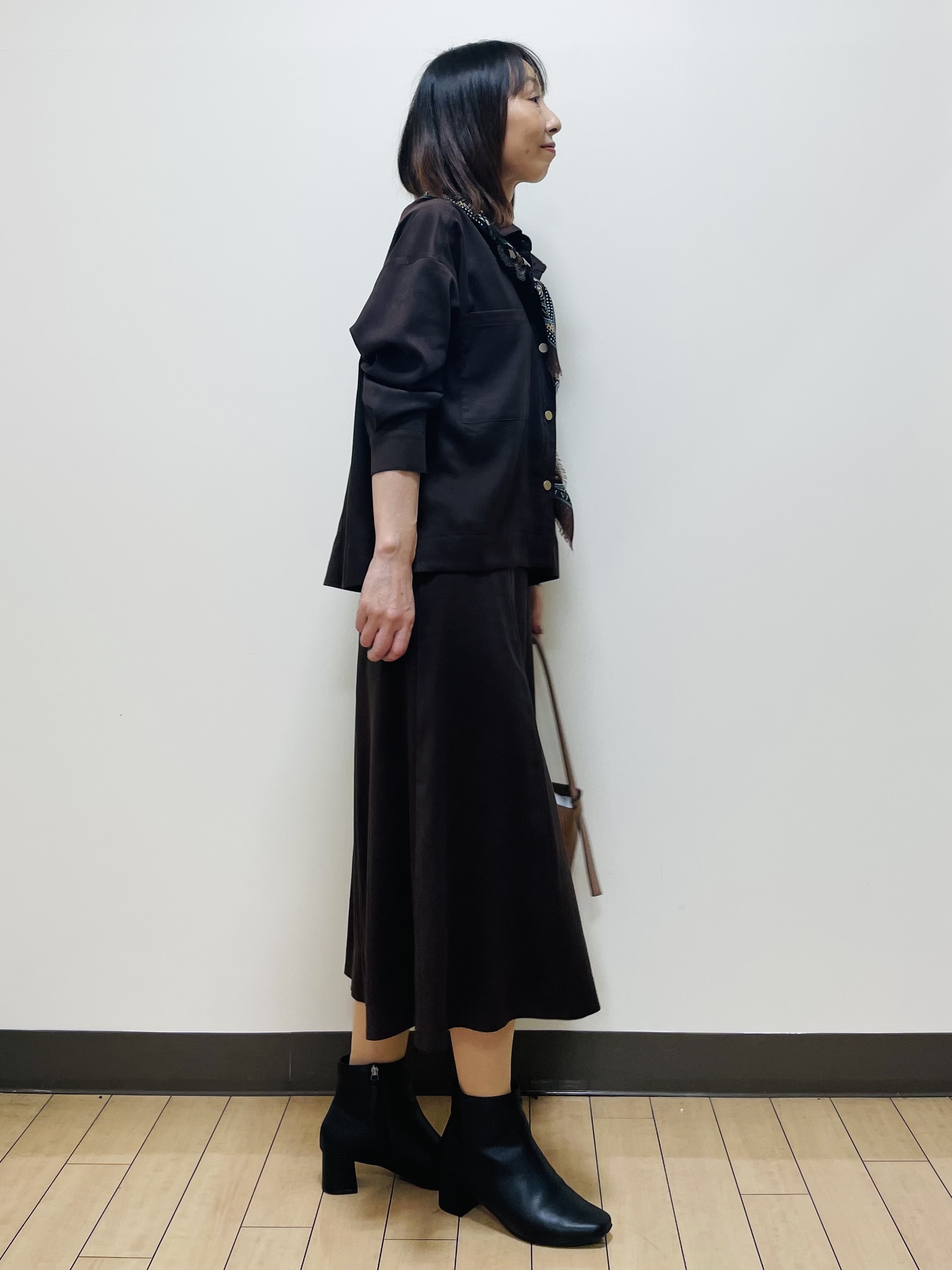 Riiさんの「Reflect｜【羽織◎】スエード調シャツ」を使ったコーディネート