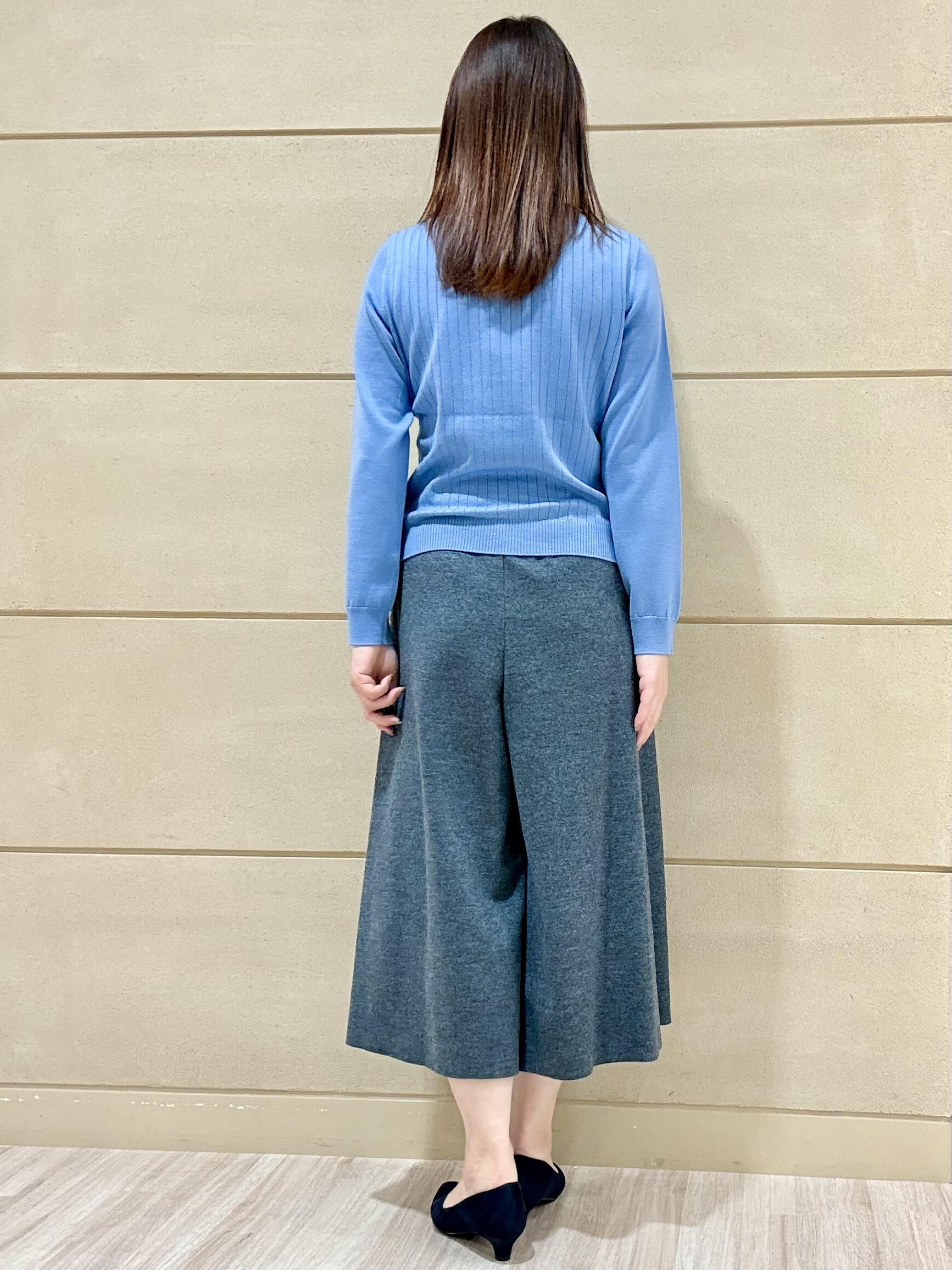 Marさんの「Reflect｜【手洗い／アンサンブル可】バイカラーハイゲージニット」を使ったコーディネート