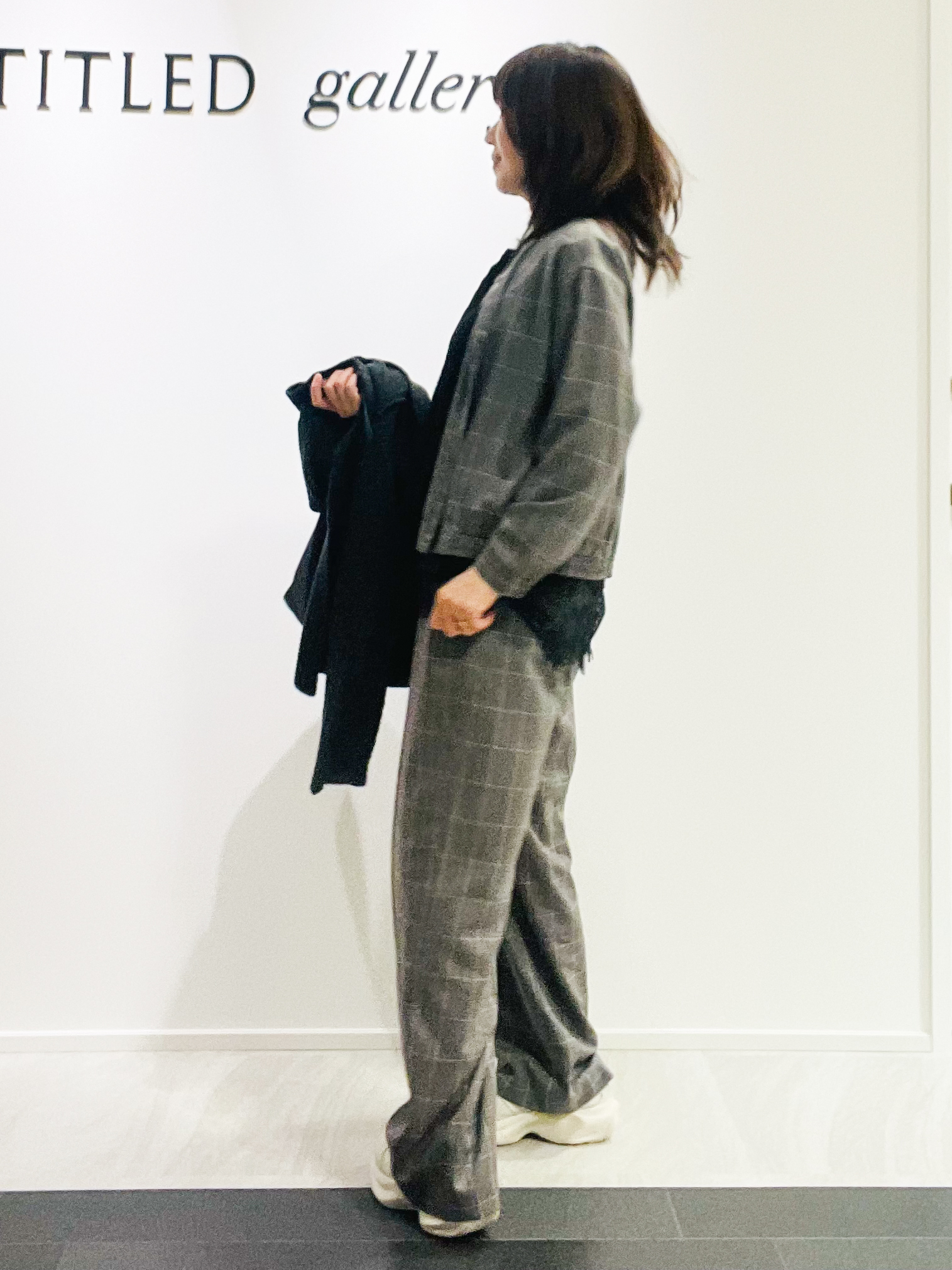 めいさんの「UNTITLED｜【セットアップ可/秋羽織り】メランジツイルシャツ」を使ったコーディネート