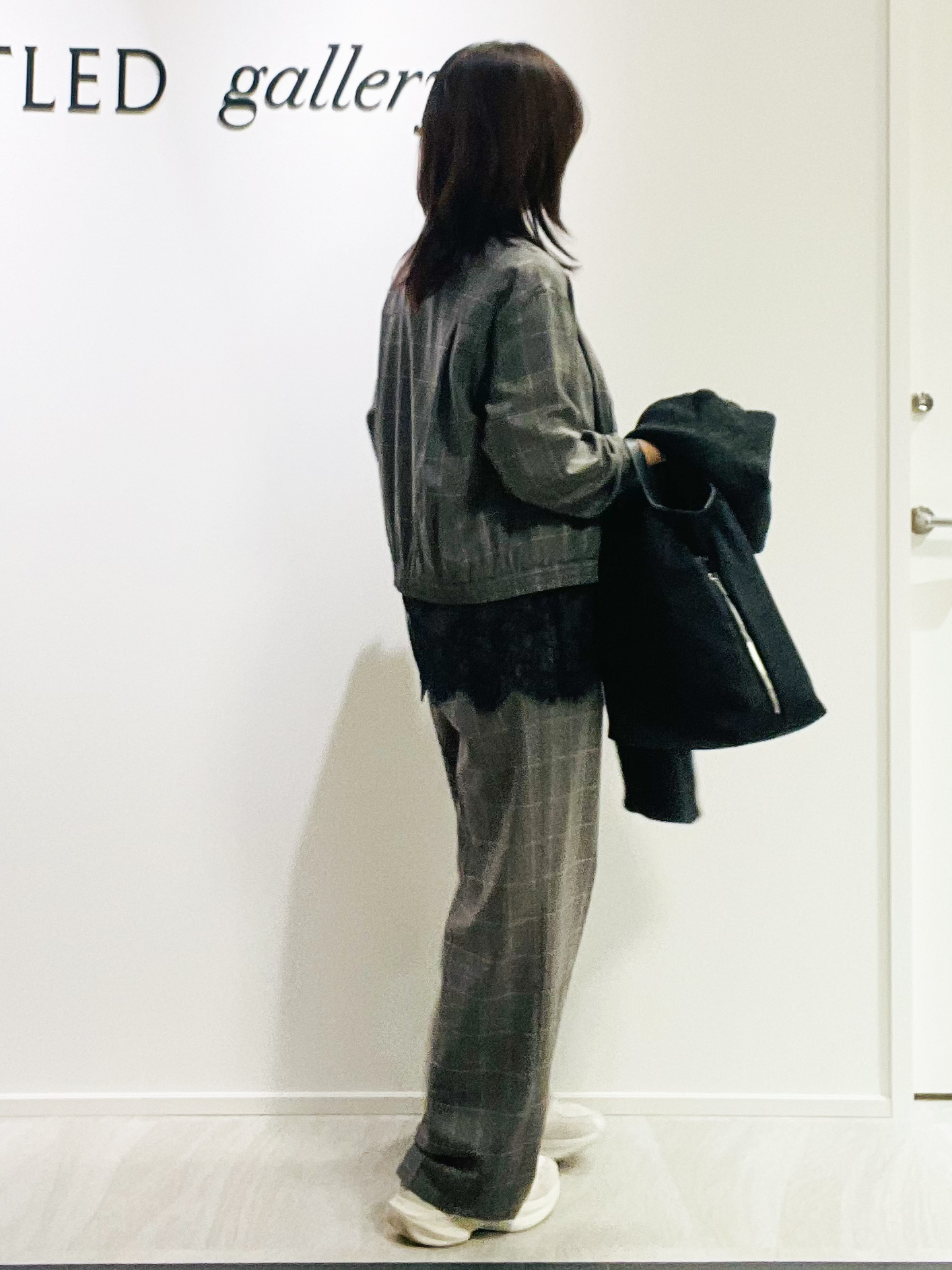 めいさんの「UNTITLED｜【セットアップ可/秋羽織り】メランジツイルシャツ」を使ったコーディネート