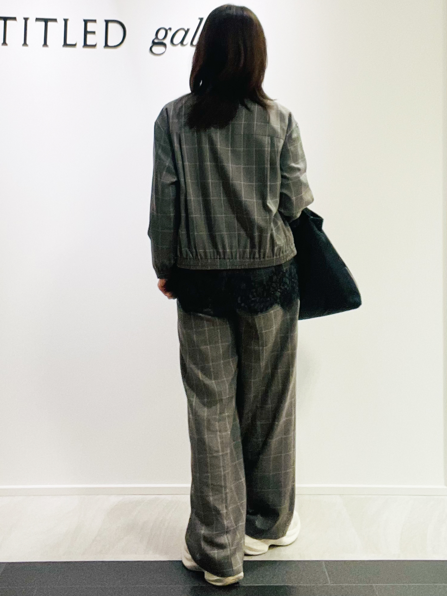 めいさんの「UNTITLED｜【セットアップ可/秋羽織り】メランジツイルシャツ」を使ったコーディネート