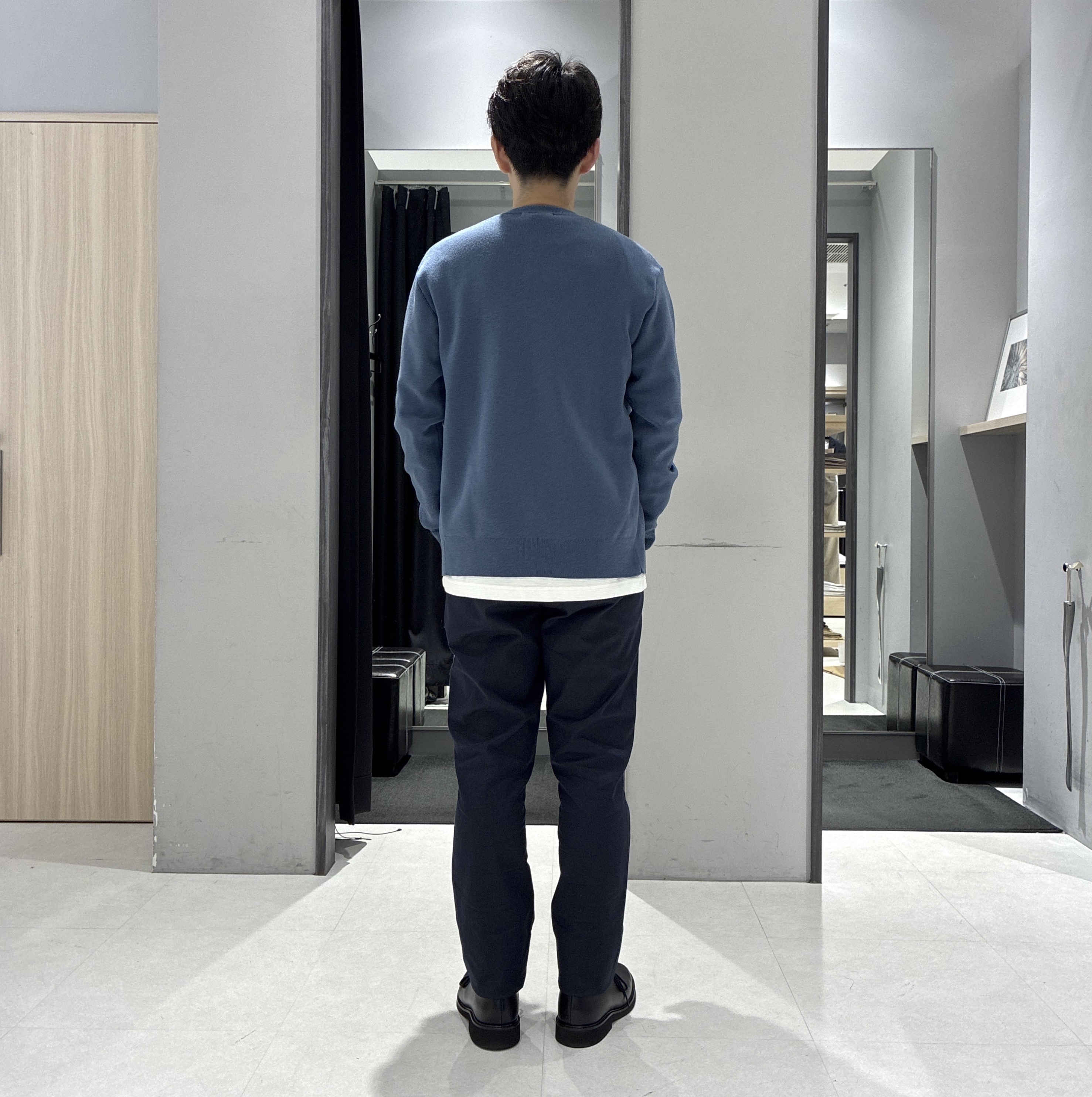 わいずみさんの「TAKEO KIKUCHI｜【BOWLER HAT LABEL】日本製クルーネックカーディガン」を使ったコーディネート