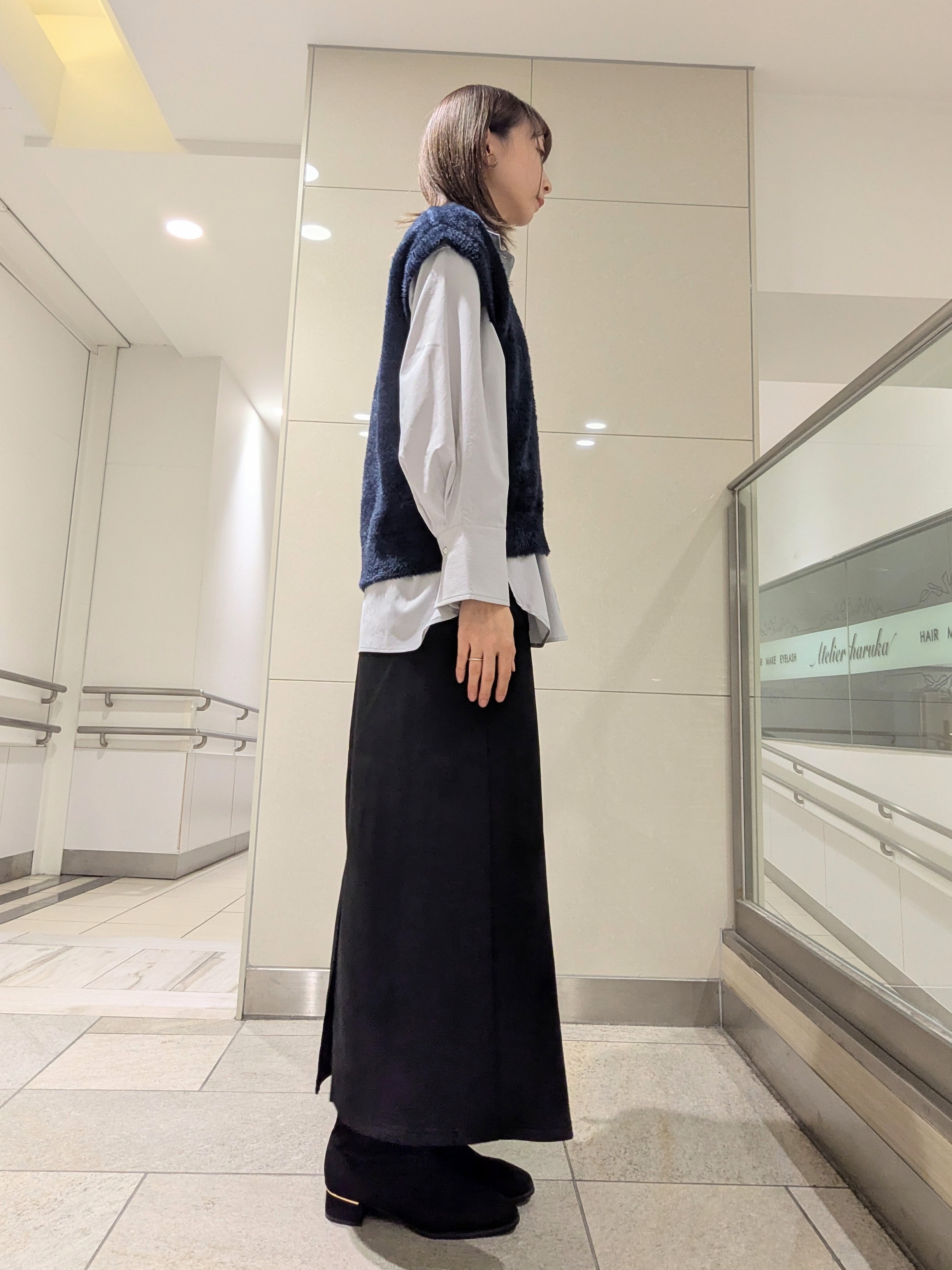 ぶちさんの「抜け衿シャツ」を使ったコーディネート