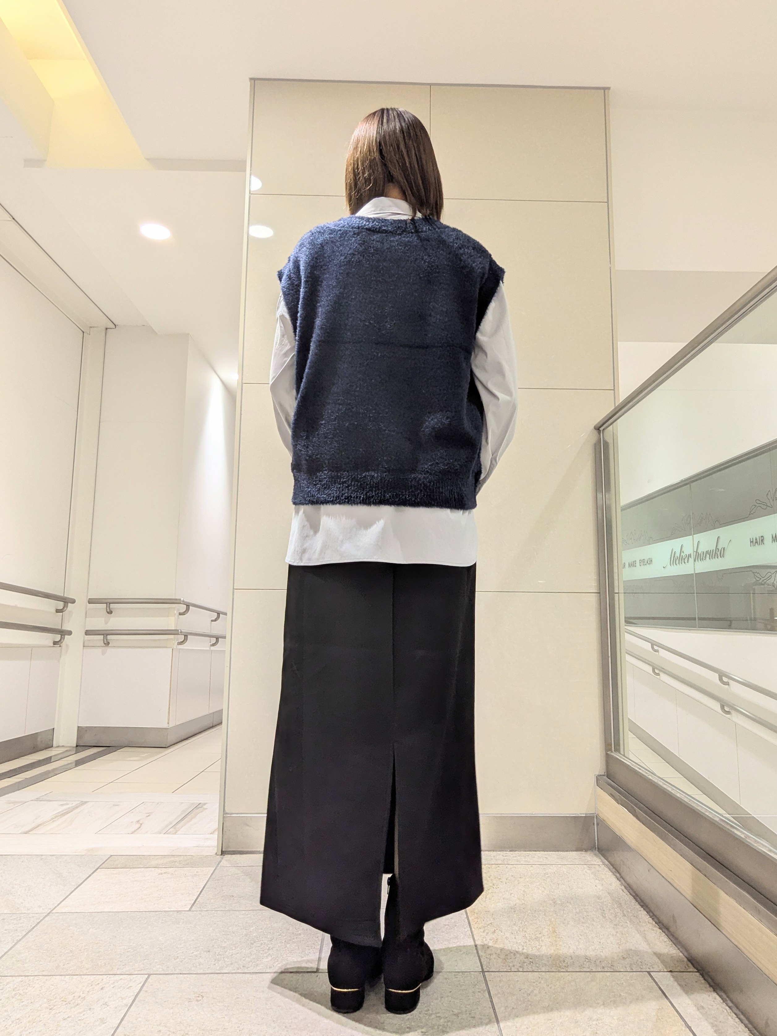 ぶちさんの「抜け衿シャツ」を使ったコーディネート