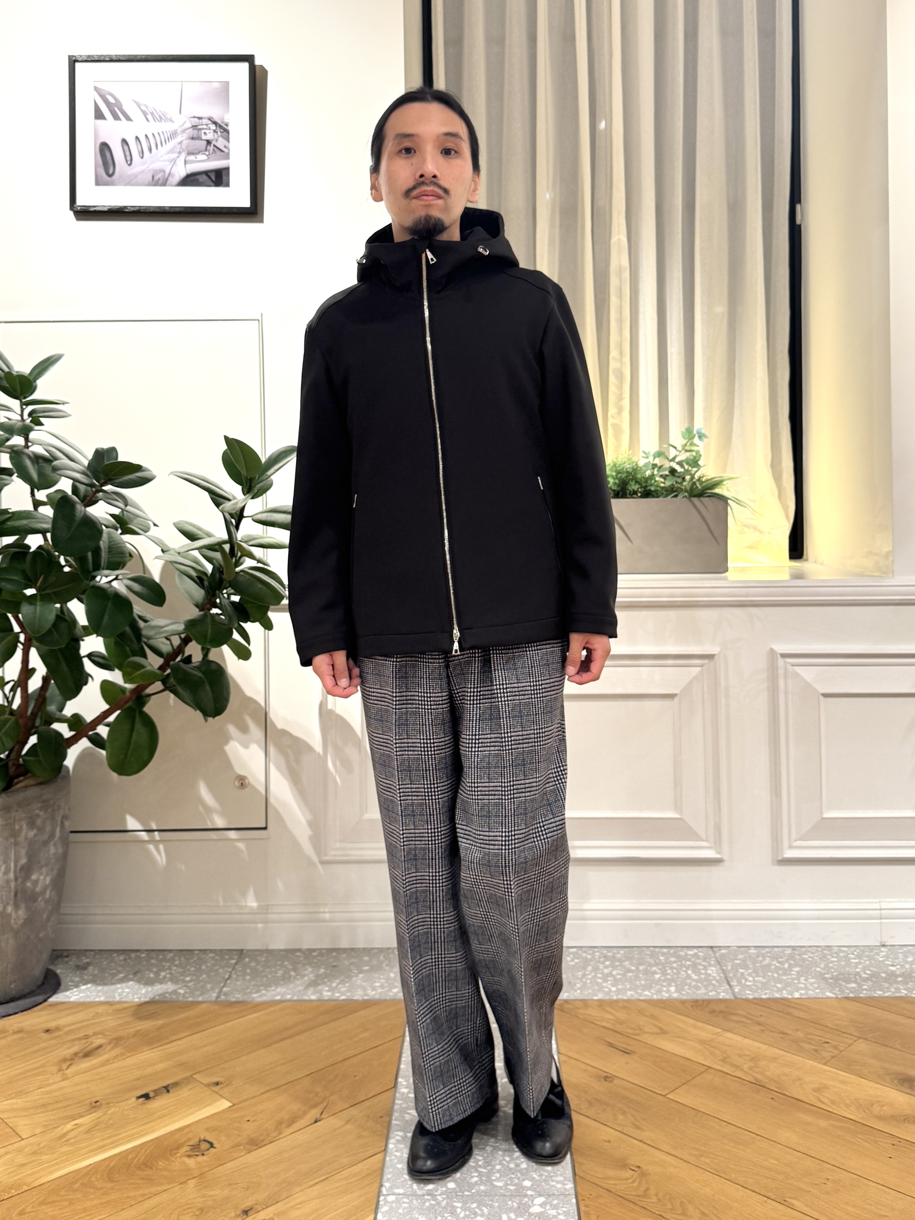 kawarataniさんの「DRESSTERIOR｜【着膨れゼロ/軽量防寒】ダウンファブリック フーディジャケット」を使ったコーディネート