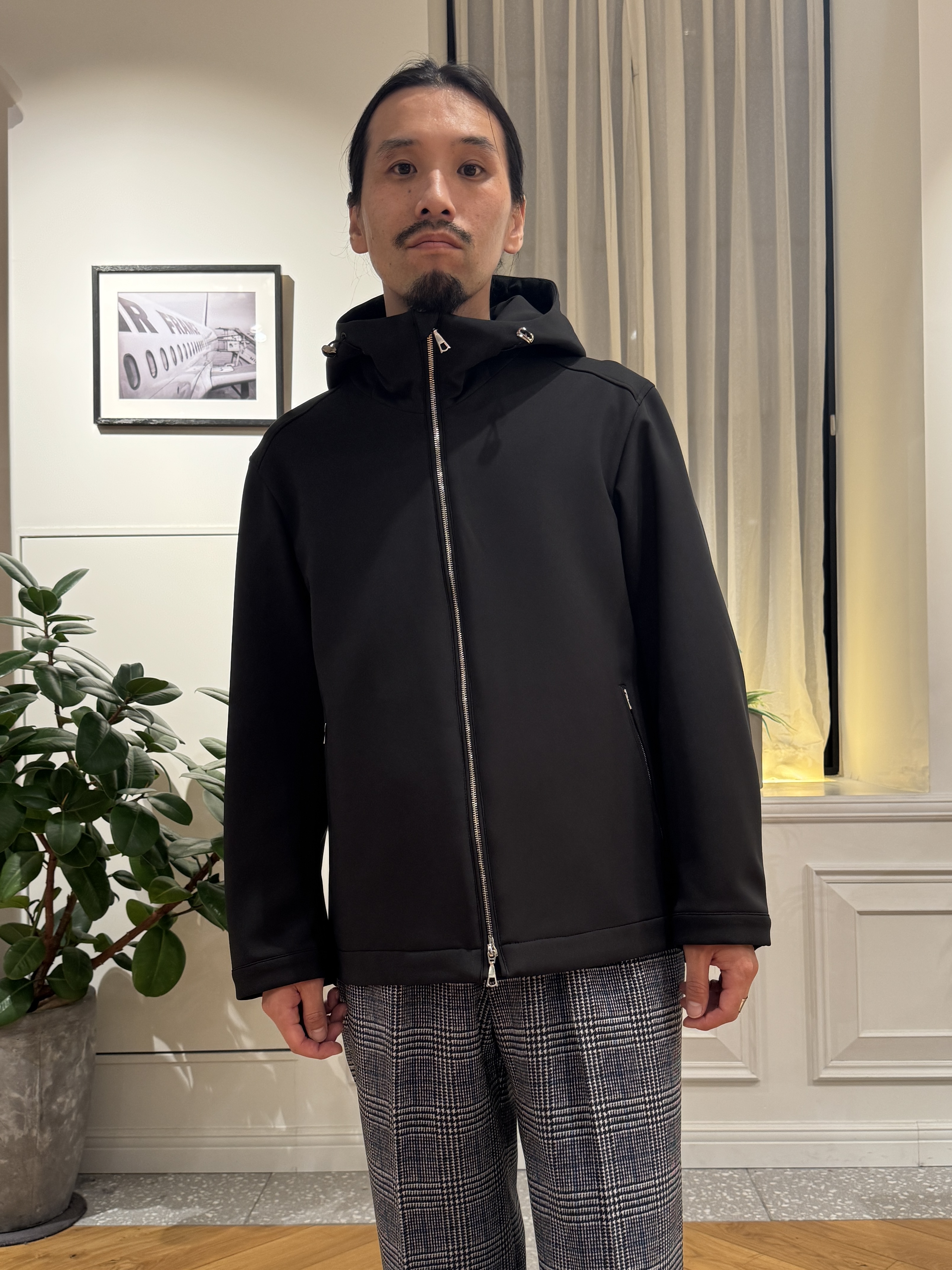 kawarataniさんの「DRESSTERIOR｜【着膨れゼロ/軽量防寒】ダウンファブリック フーディジャケット」を使ったコーディネート