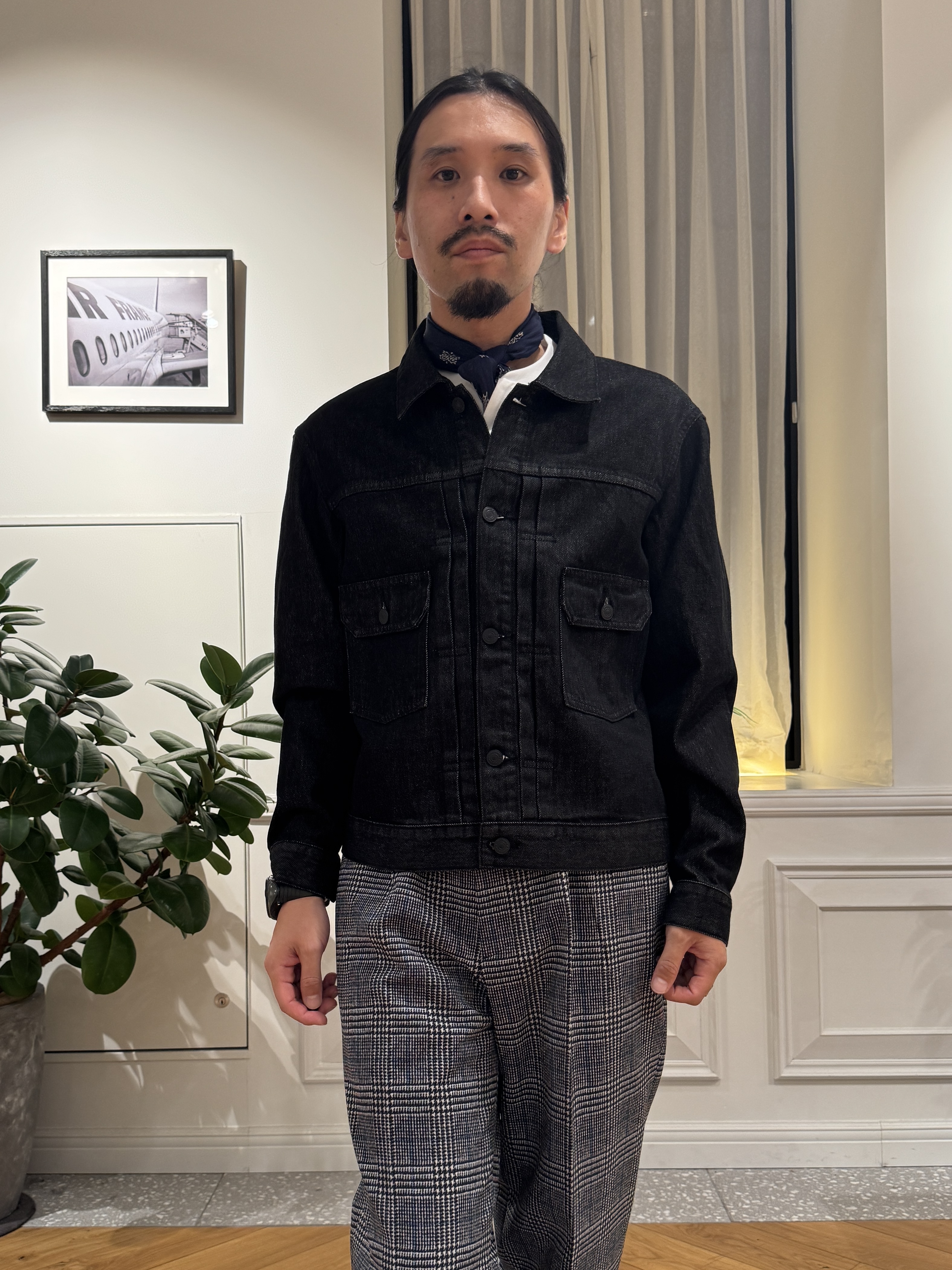 kawarataniさんの「DRESSTERIOR｜【干場義雅&times;DRESSTERIOR】ブラックGジャン」を使ったコーディネート