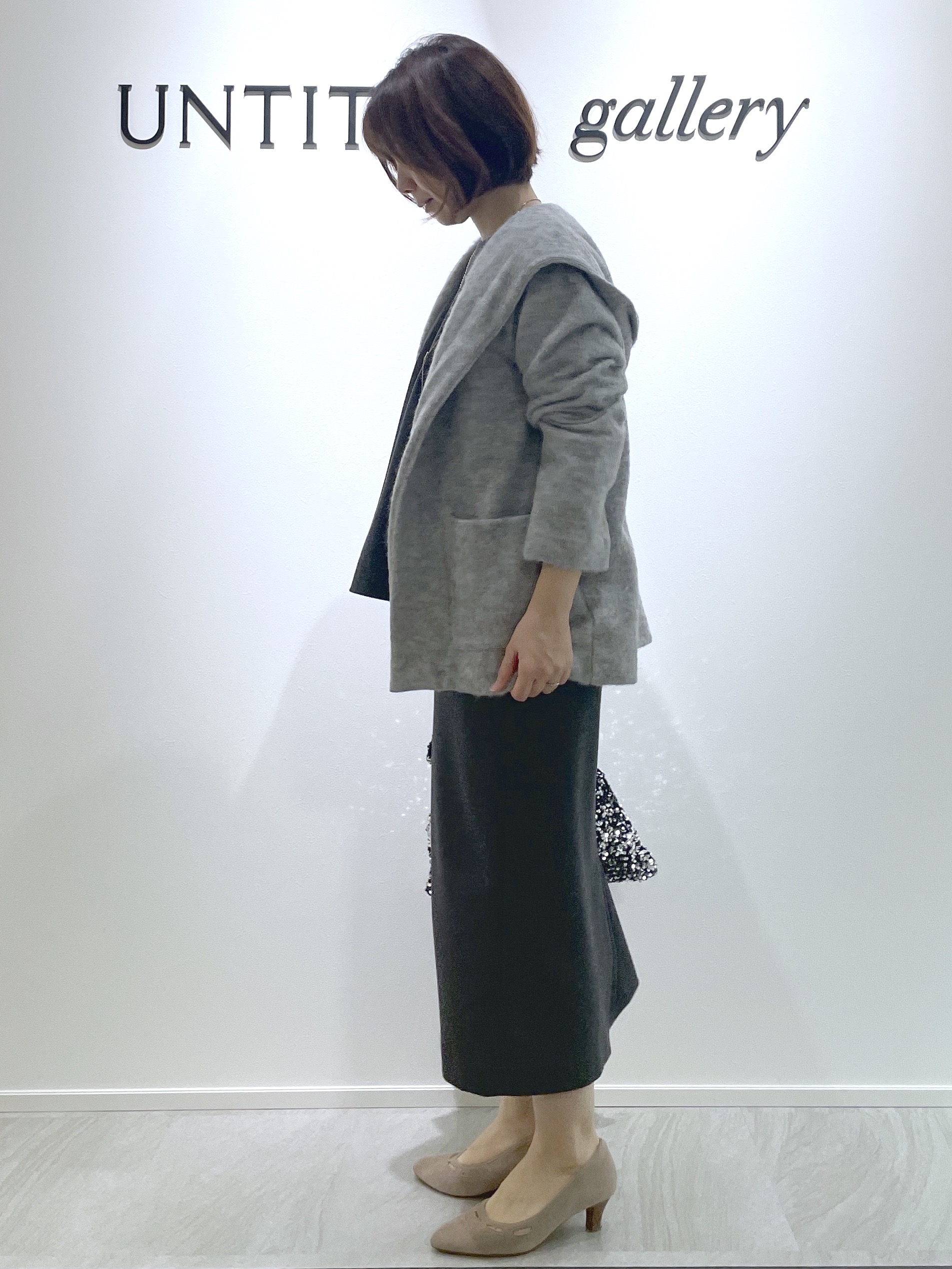 hanaさんの「UNTITLED｜【軽アウター/秋羽織り】シャギーフーディ―カーディガン」を使ったコーディネート